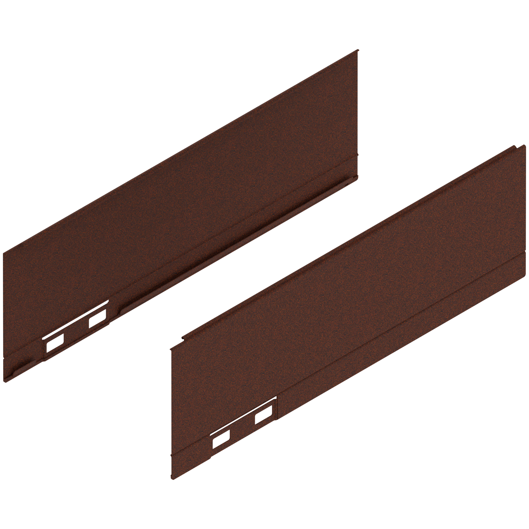 LEGRABOX Element dekoracyjny, wysokość M (90.5 mm), dł.=270 mm, prawy+lewy, noble rust