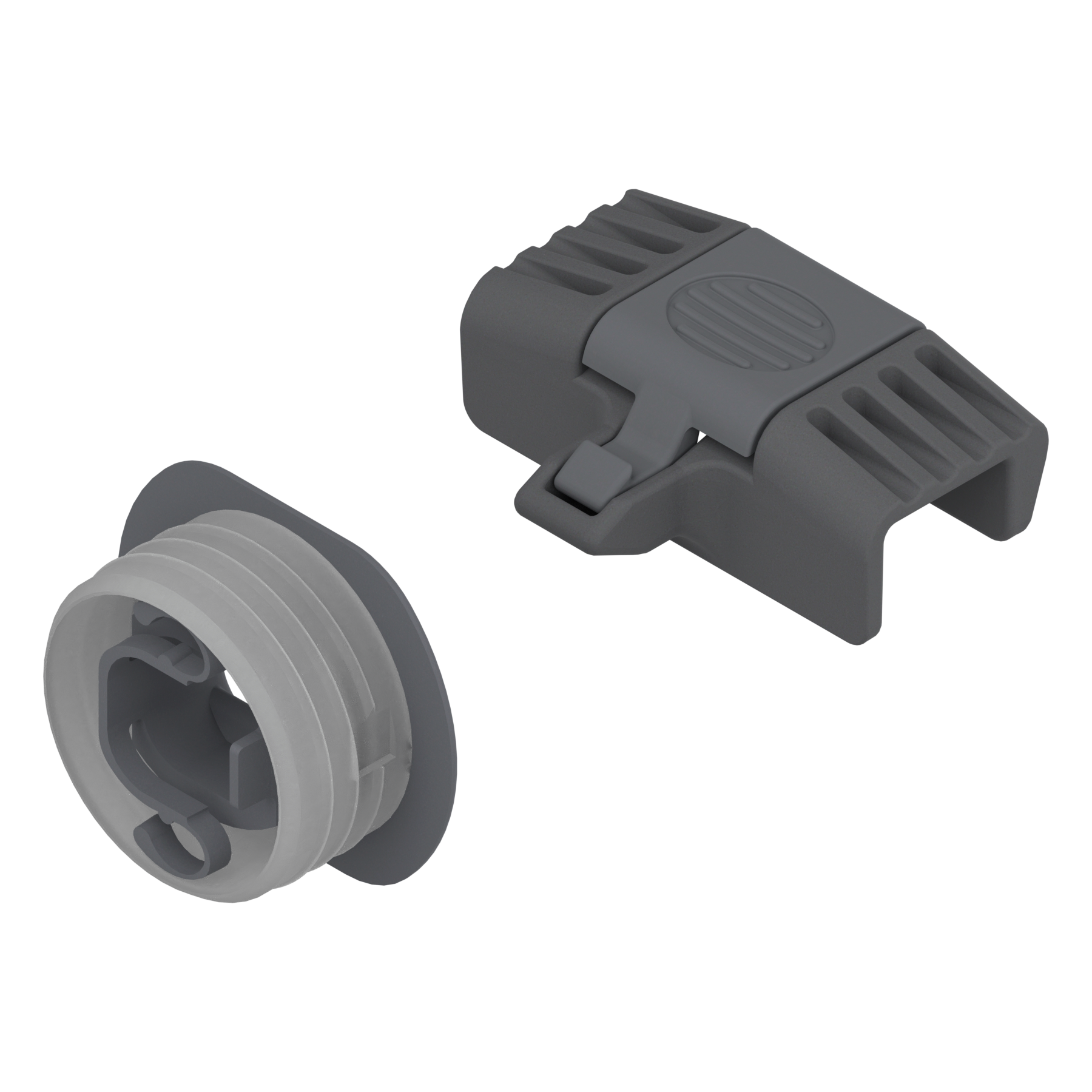 Zabierak do szuflady wewnętrznej, do LEGRABOX/MERIVOBOX, antracyt mat/ciemnoszary