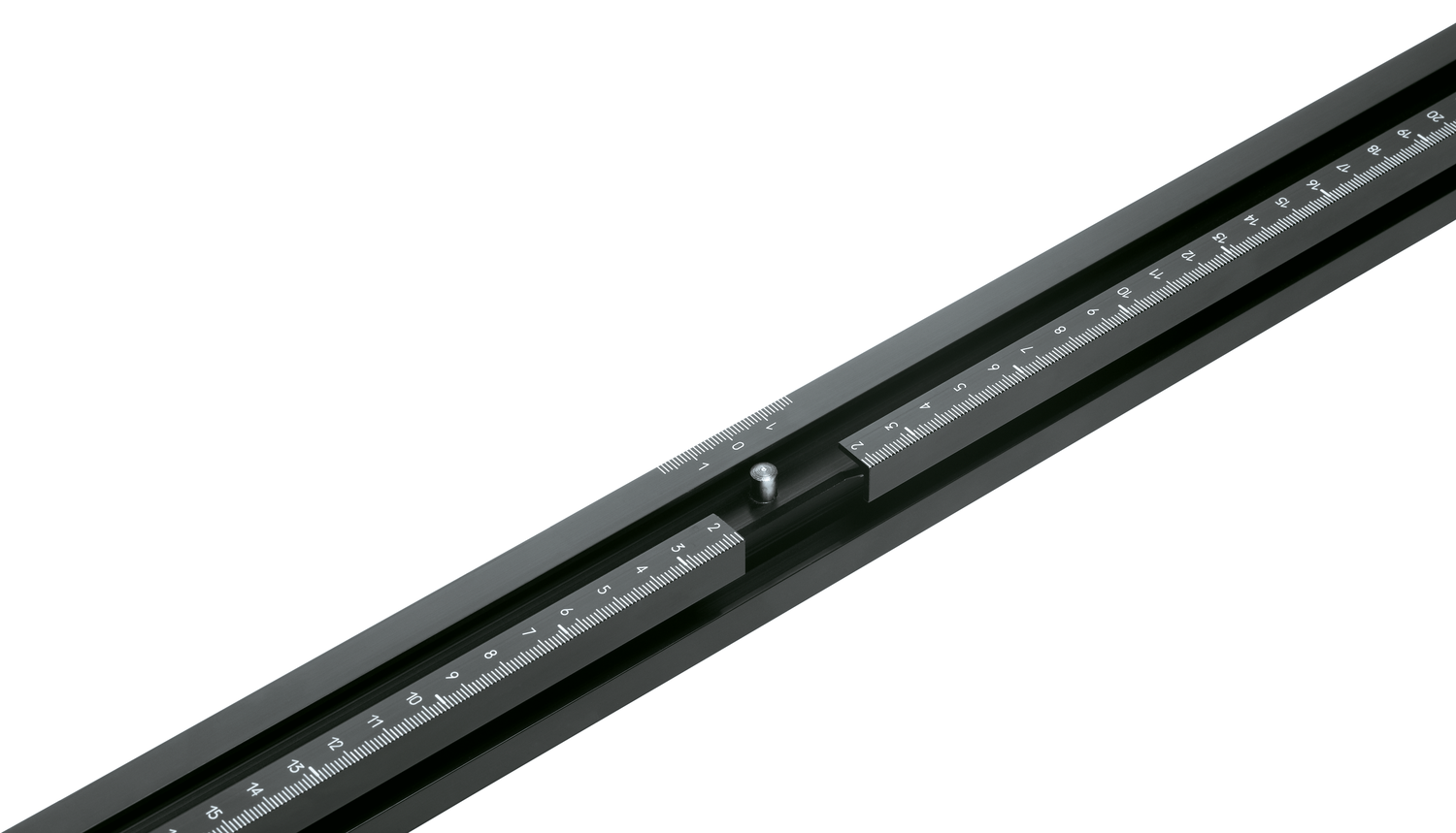 liniał podstawowy, do PRO-CENTER, 1 szt., Skala od punktu zerowego do: 850 mm w lewo, 850 mm w prawo, czarna E6/C35