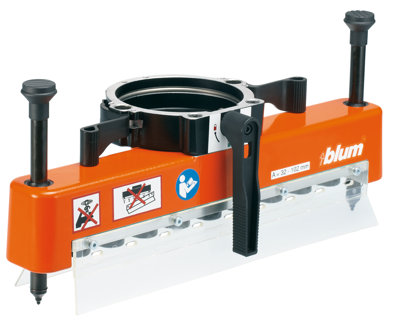 Głowica do MINIPRESS M,  do MINIPRESS P, ilość wrzecion 9, Szybkozłączka, Rzędy otworów, zawias mini (poza tymi z puszką 80.014-R1), R2004 pomarańczowa