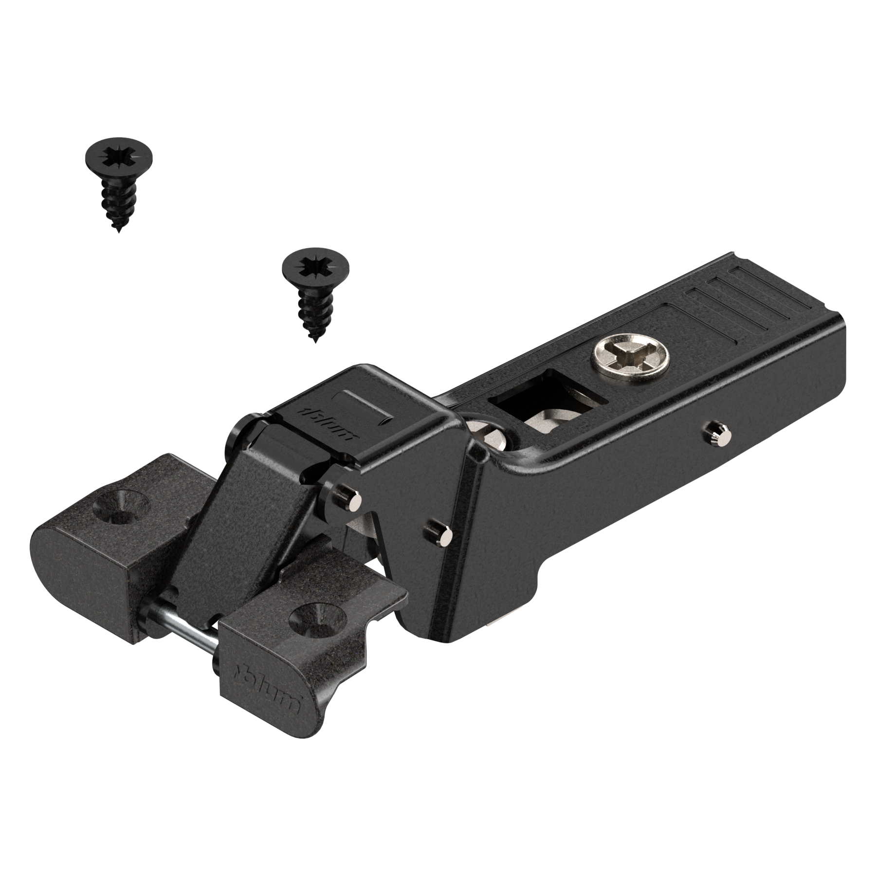 CLIP top zawias do ram alumin. 95°, Drzwi bliźniacze, puszka: na wkręty, (zawias zamknięty), czarny