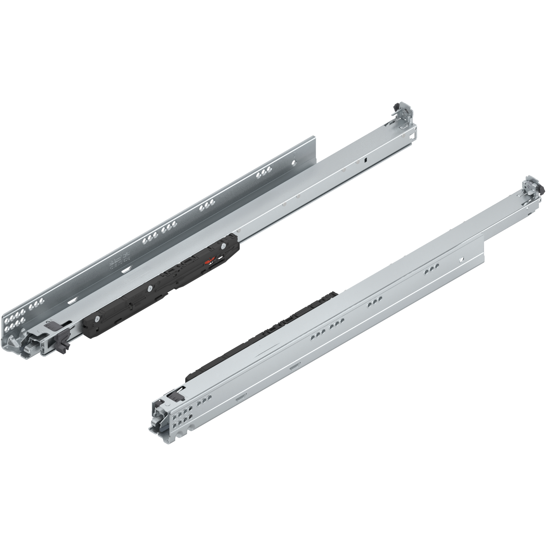 MOVENTO z BLUMOTION S, pełny wysuw, prowadnica, 70 kg, dł.=650 mm, wymaga sprzęgła, lewa/prawa, cynkowana