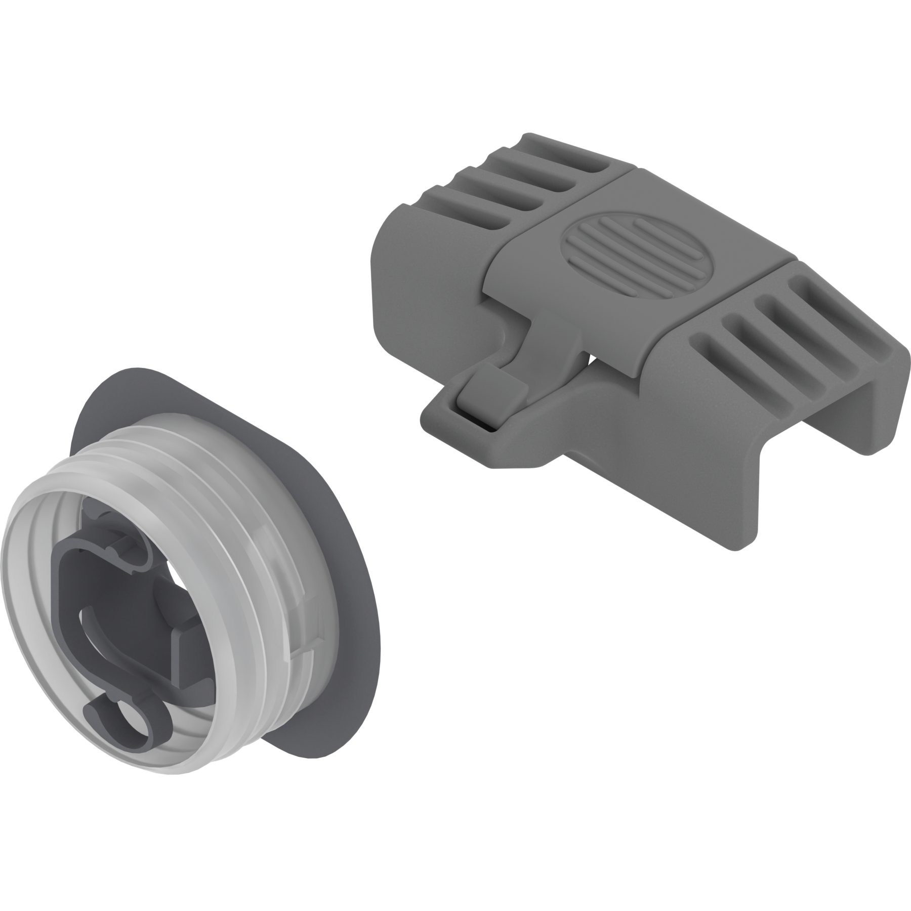 Zabierak do szuflady wewnętrznej, do LEGRABOX/MERIVOBOX, szary Indium mat/ciemnoszary