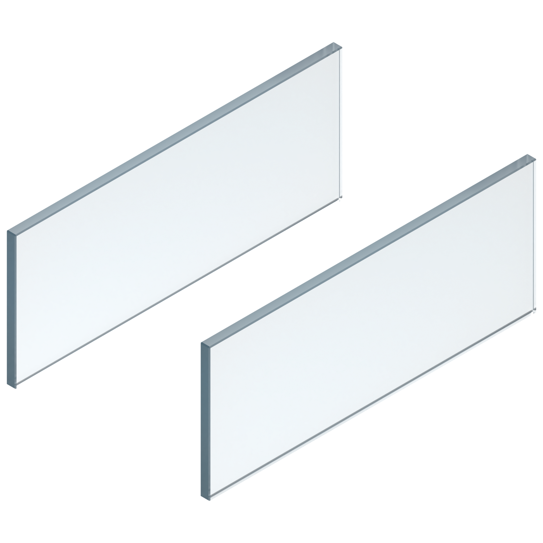 LEGRABOX element dekoracyjny - bok, wysokość C (138 mm), dł.=450 mm, szkło przezroczyste, 2 szt. w kpl. , do LEGRABOX free, przejrzyste