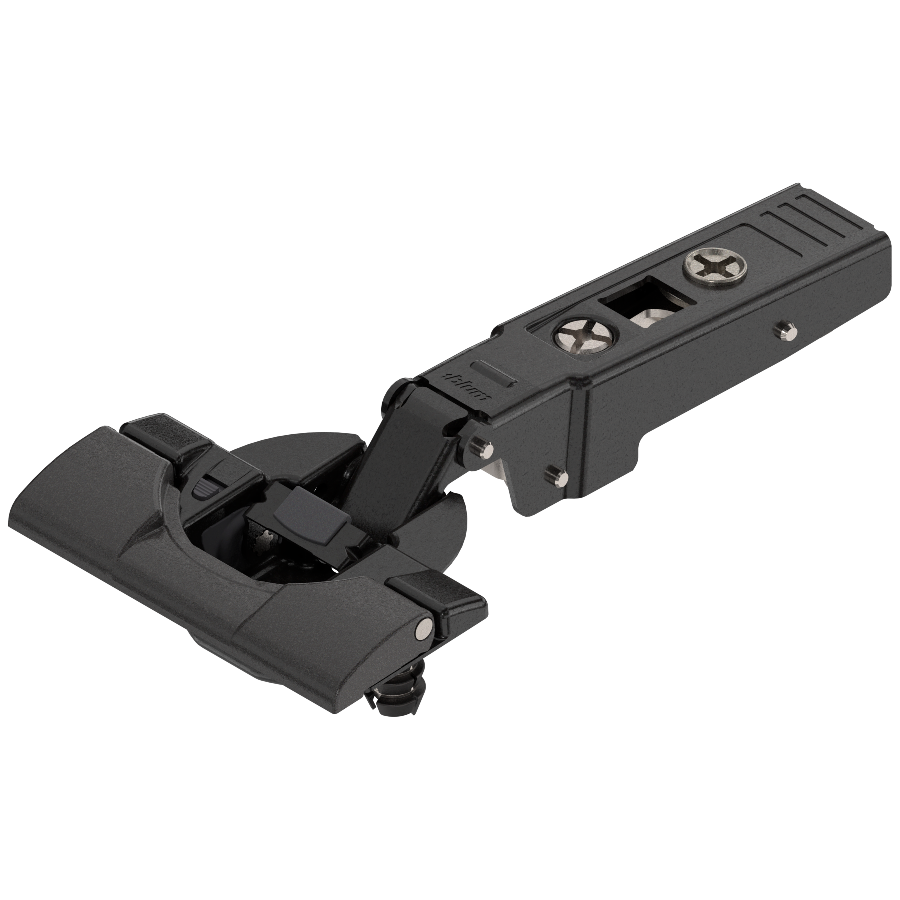 CLIP top BLUMOTION zawias do drzwi profil. 95°, Drzwi nakładane, puszka: INSERTA, czarny