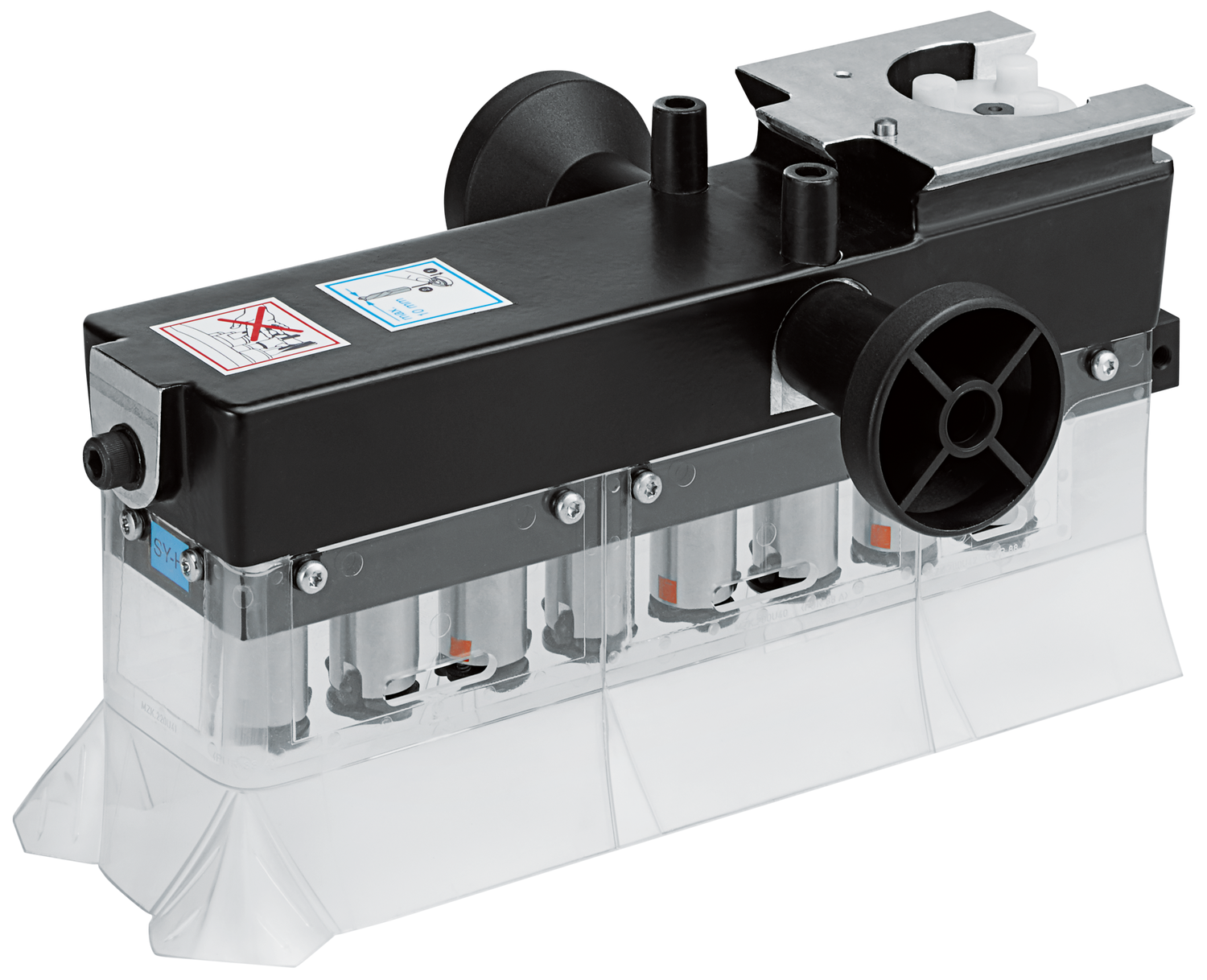 Głowica do PRO-CENTER (od serii AA),  do MINIPRESS top,  do MINIPRESS PRO, ilość wrzecion 8, Szybkozłączka, z szybkozłączką, Prowadnice korpusu, Mocowanie frontu