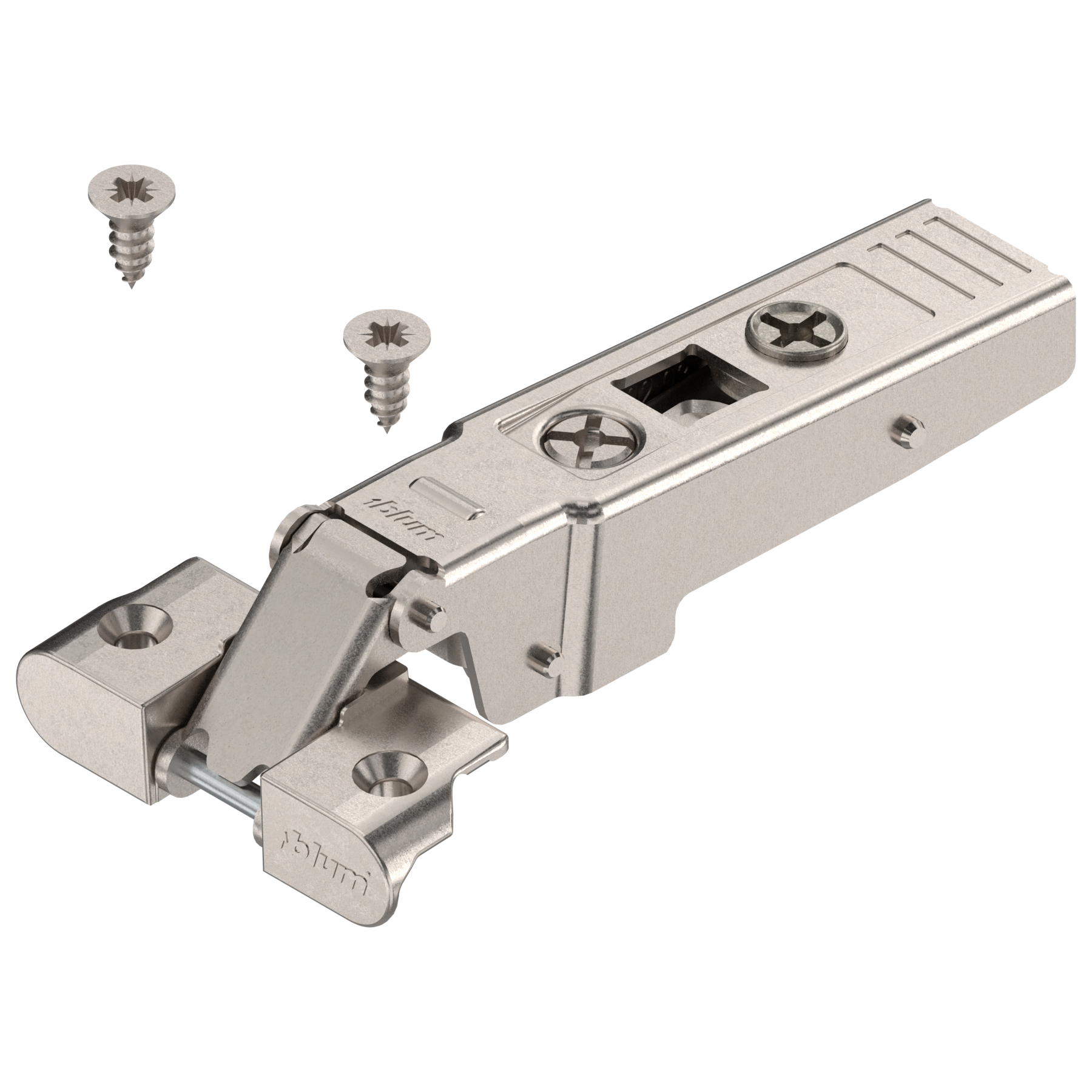 CLIP top zawias do ram alumin. 95°, Drzwi nakładane, bez sprężyny, puszka: na wkręty, niklowany