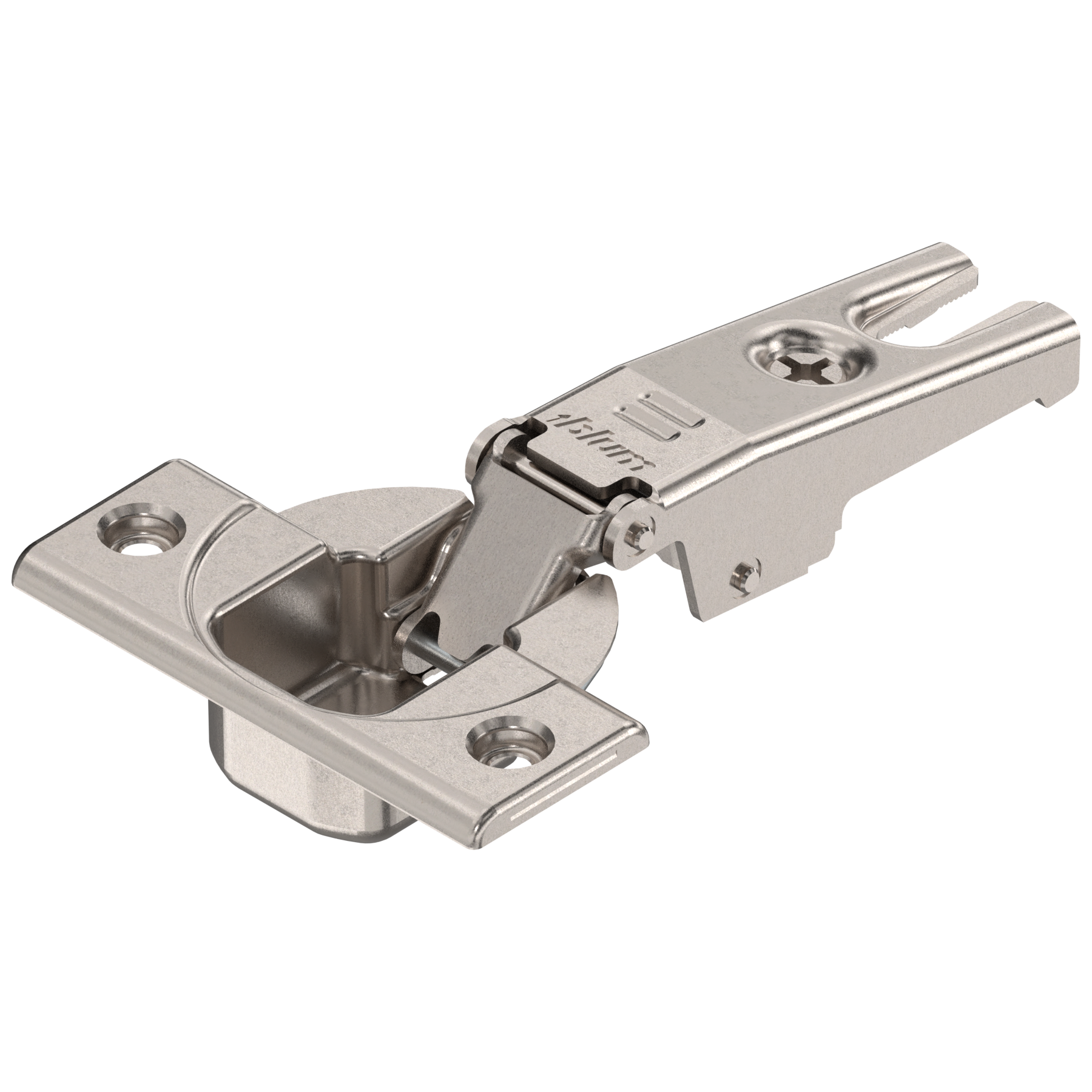MODUL Zawias do drzwi lodówki 95°, Drzwi nakładane, puszka: na wkręty, niklowany
