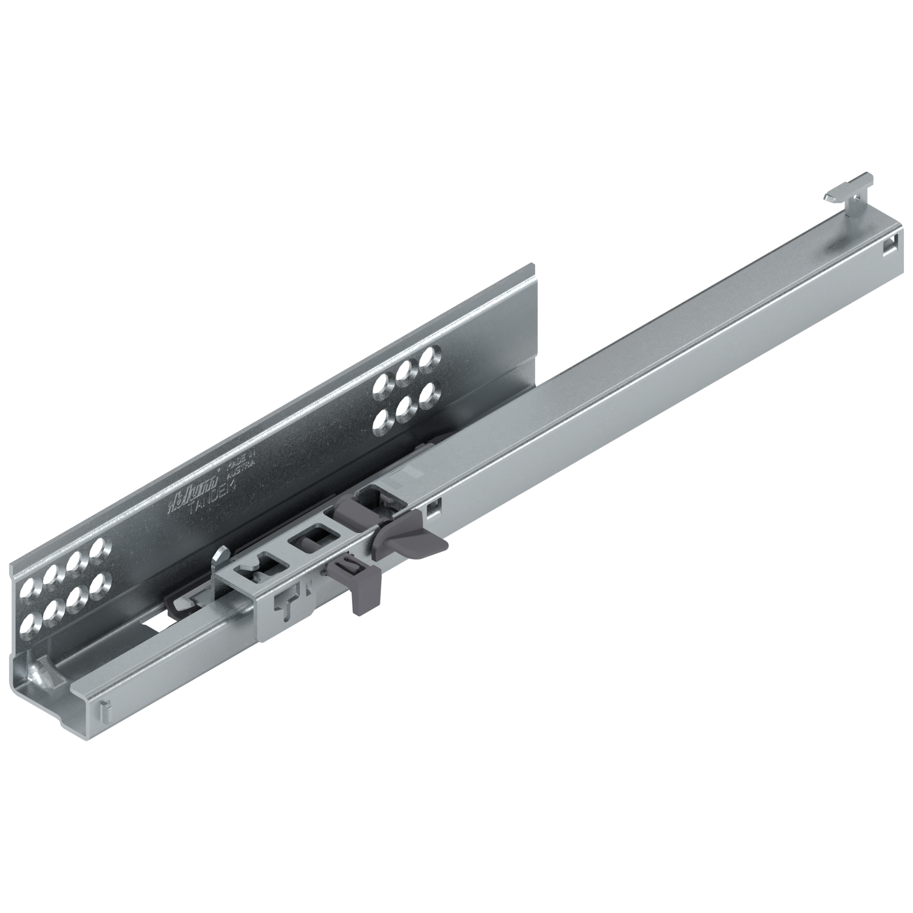 TANDEM BLUMOTION Częściowy wysuw, Prowadnica, 30 kg, dł.=310 mm, z bolcem mocującym, lewa, cynkowana