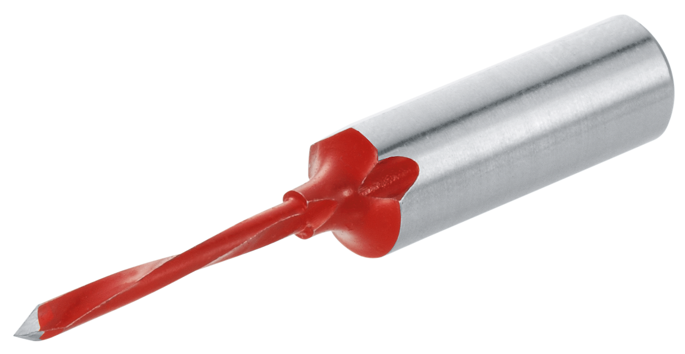 Wiertło, Ø 2.5 mm, lewe, L=57 mm, z wierzchołek dachowy, na czerwono