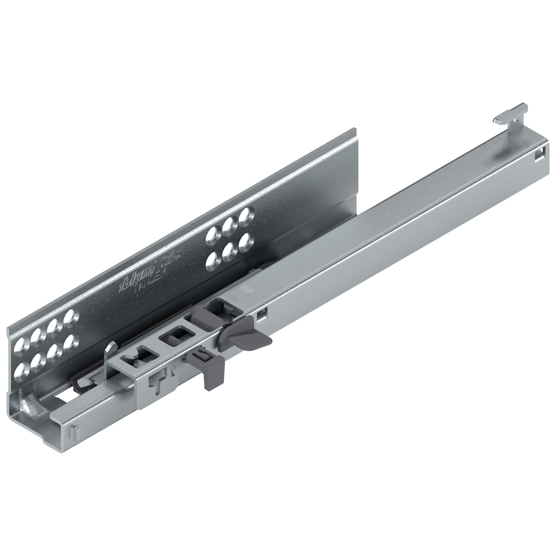 TANDEM BLUMOTION Częściowy wysuw, Prowadnica, 30 kg, dł.=260 mm, z bolcem mocującym, lewa, cynkowana