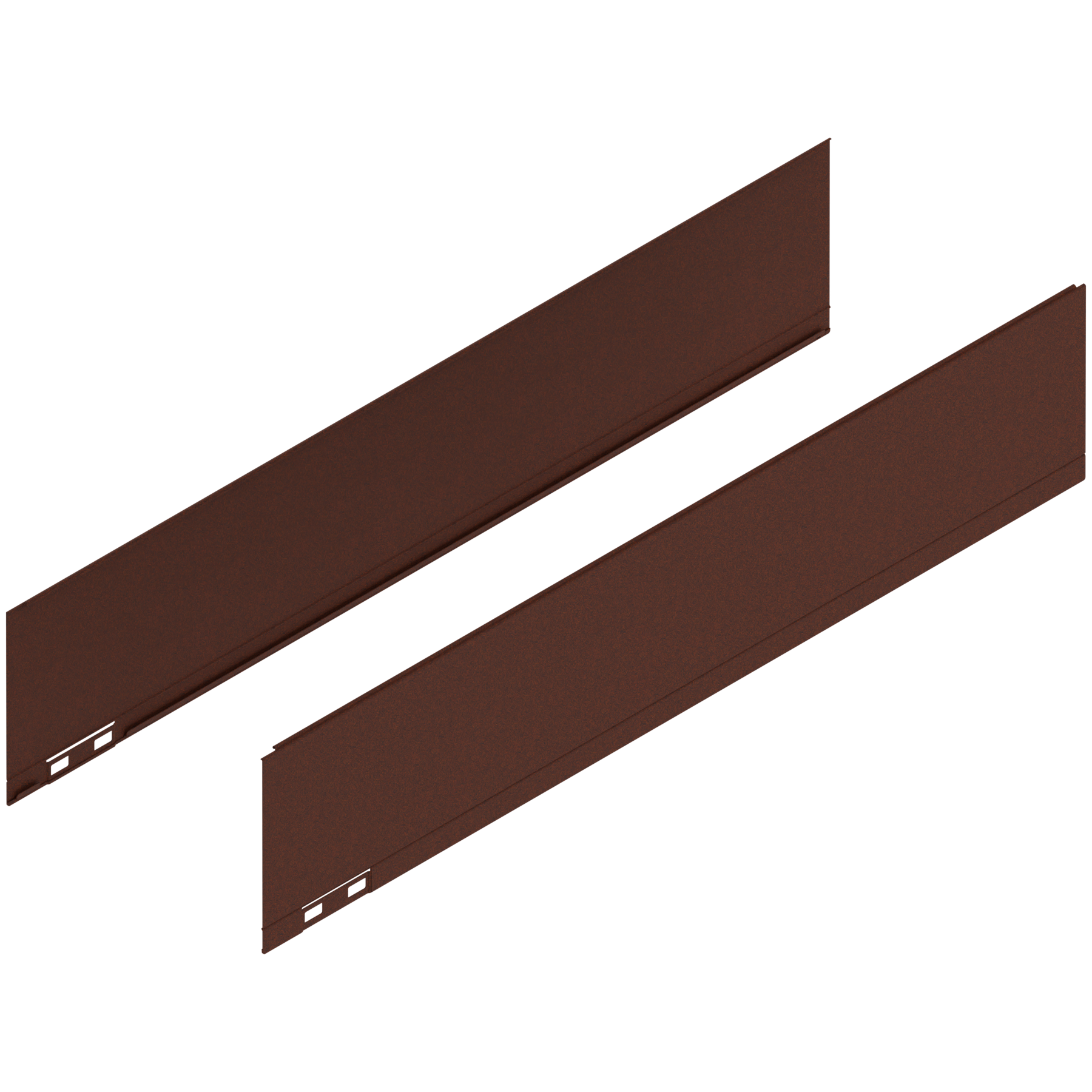 LEGRABOX Element dekoracyjny, wysokość K (128.5 mm), dł.=600 mm, prawy+lewy, noble rust