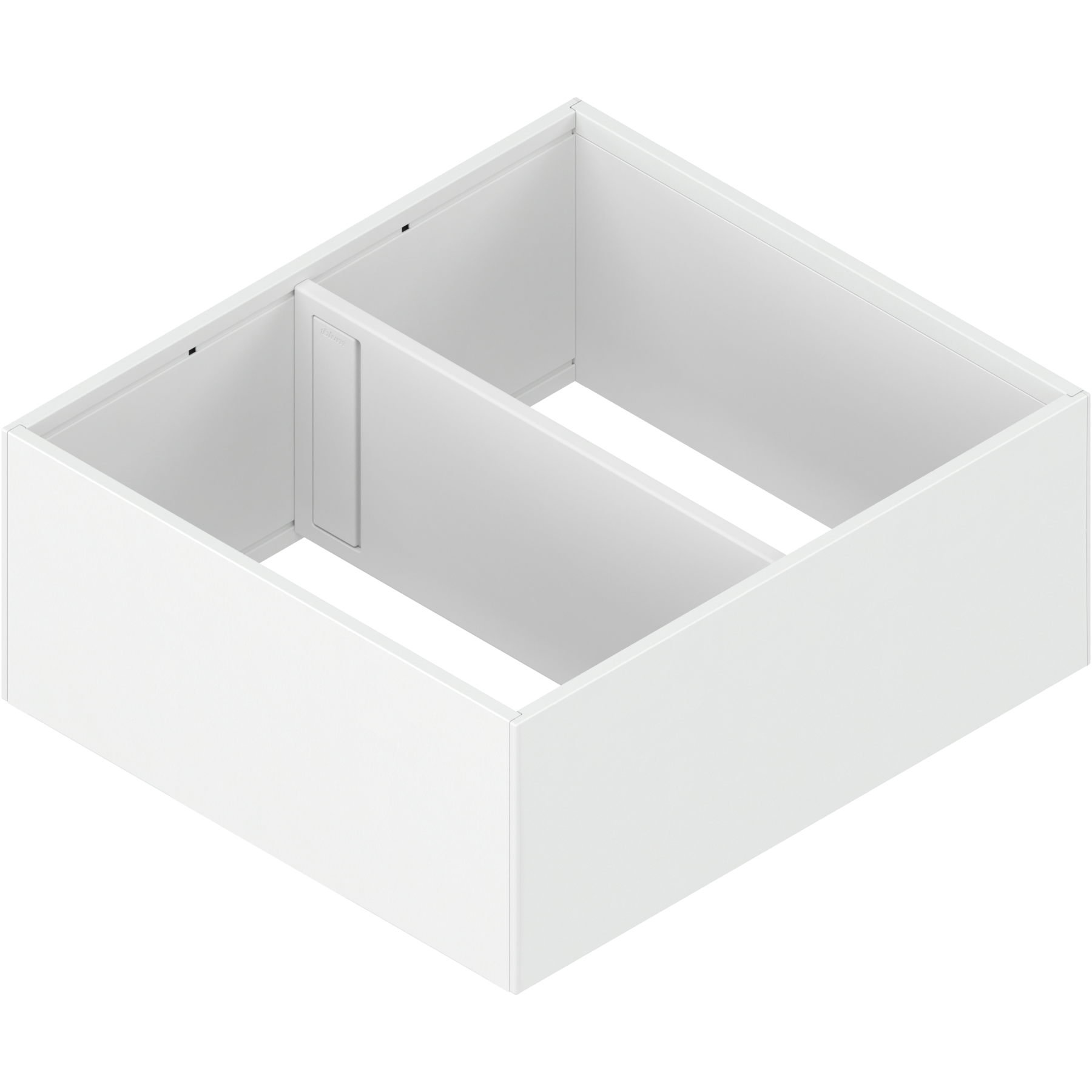 AMBIA-LINE rama, do LEGRABOX/MERIVOBOX szuflady z wysokim frontem, stal, od dł.=270 mm, szerokość=242 mm, jedwabiście biały mat