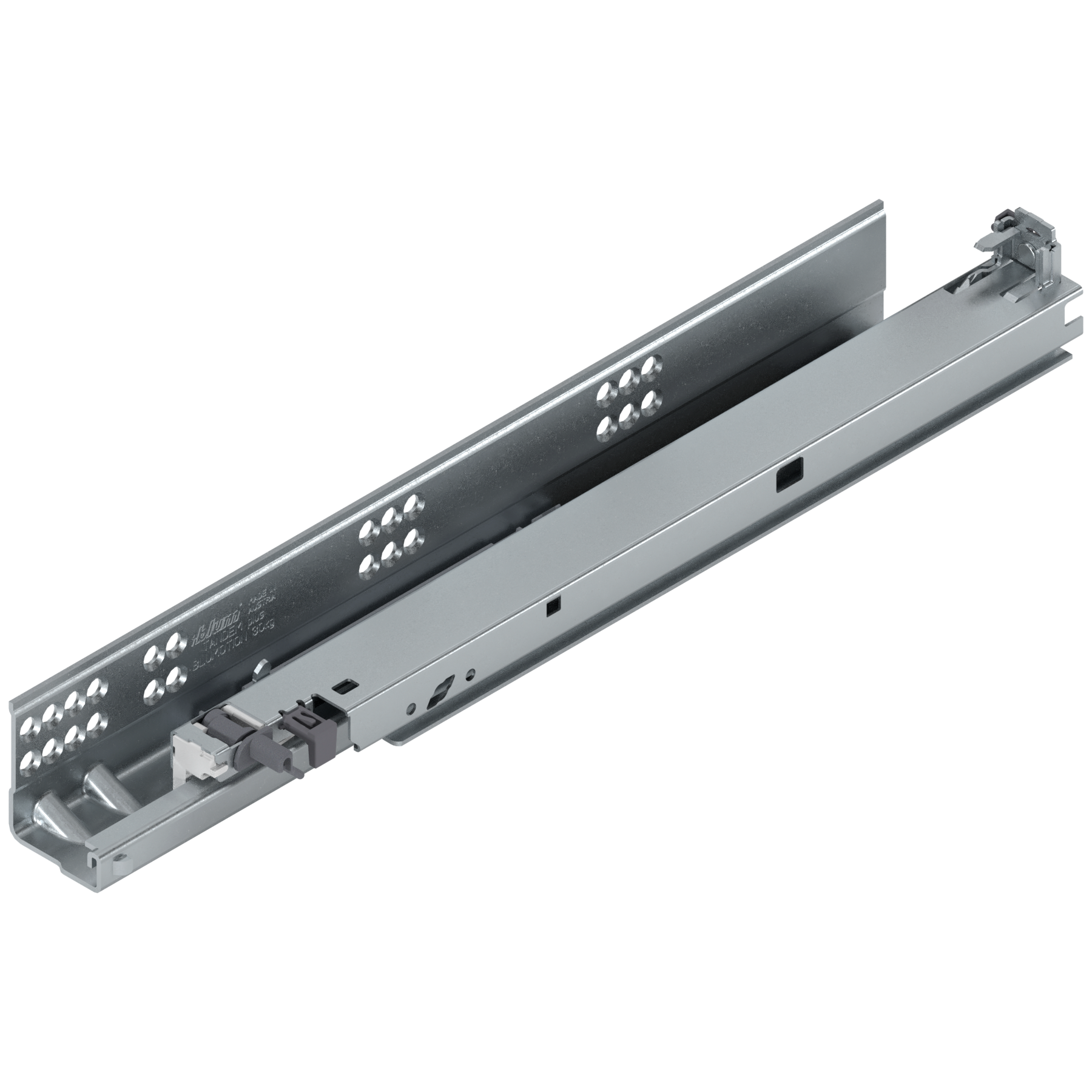 TANDEM plus BLUMOTION Pełny wysuw, Prowadnica, 30 kg, dł.=385 mm, z bolcem mocującym, lewa, cynkowana