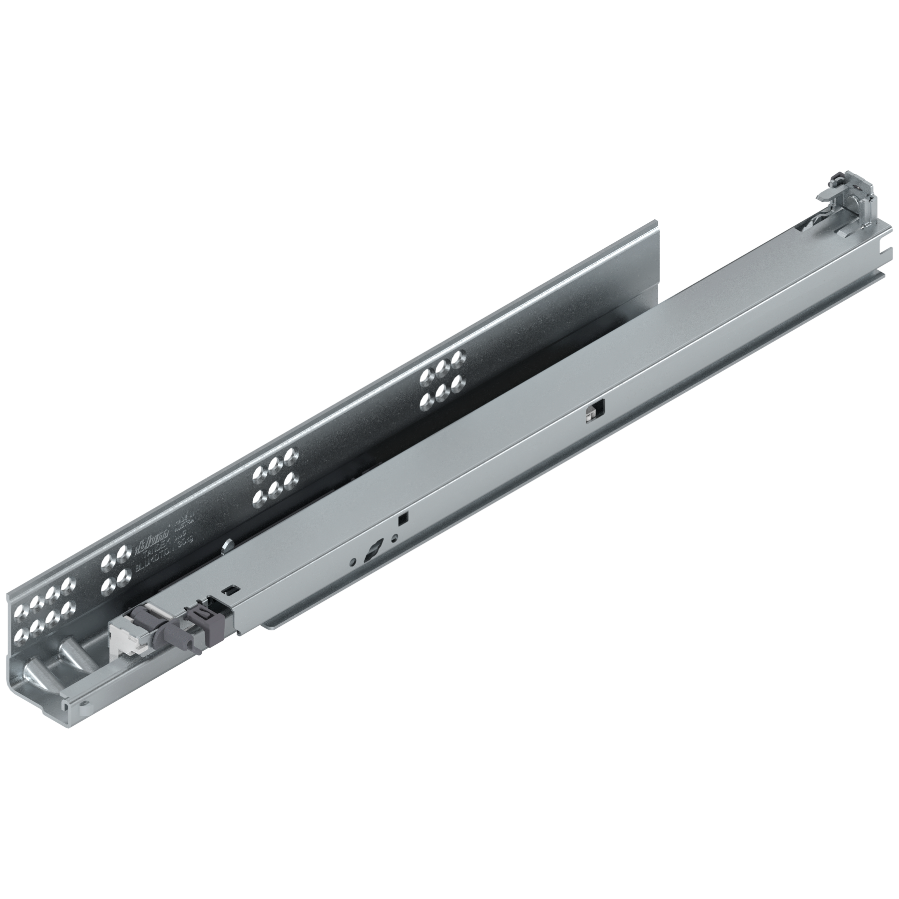 TANDEM plus BLUMOTION Pełny wysuw, Prowadnica, 30 kg, dł.=460 mm, z bolcem mocującym, lewa, cynkowana