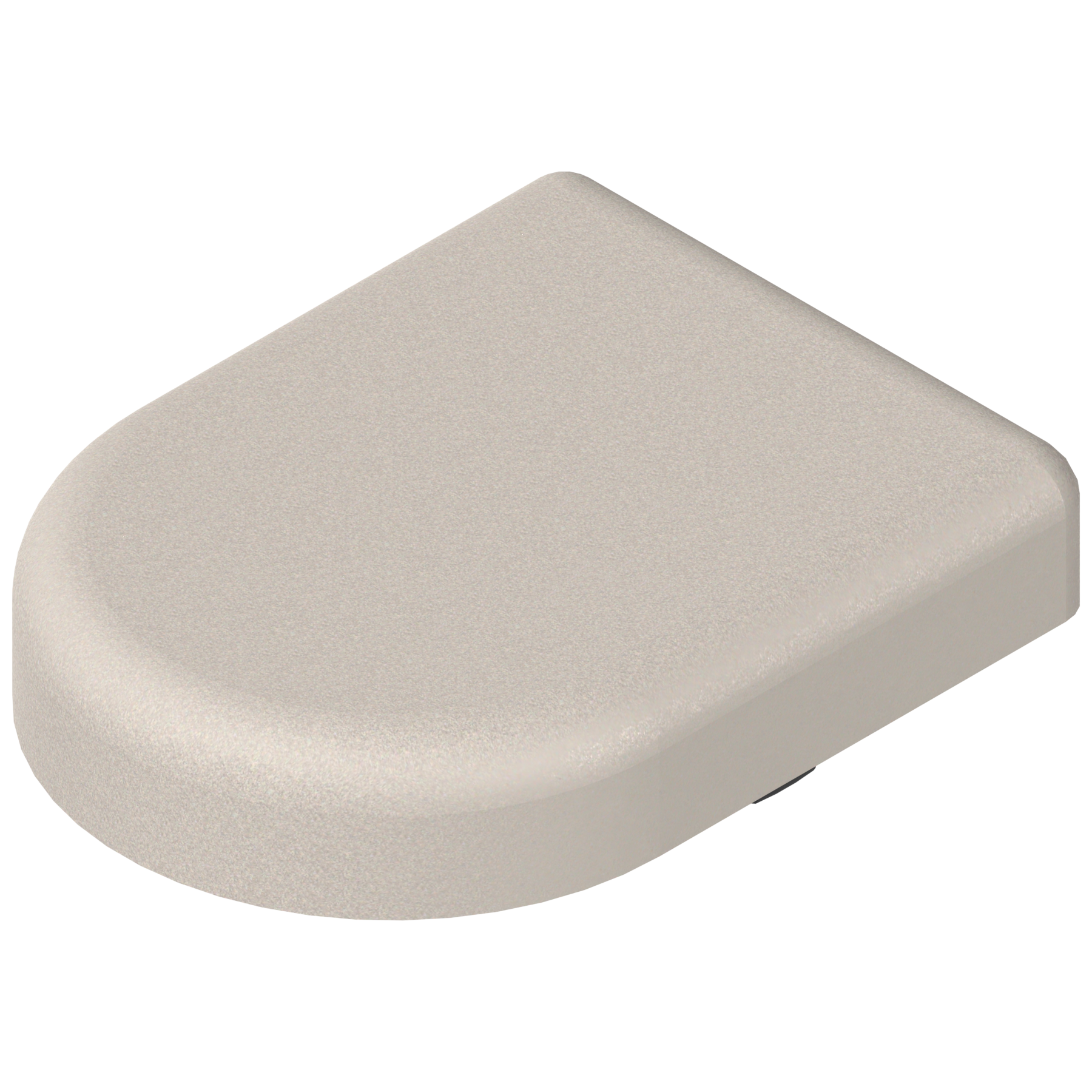 Zawias do drzwi szklanych-zaślepka puszki, w formie-D, niklowana matowa