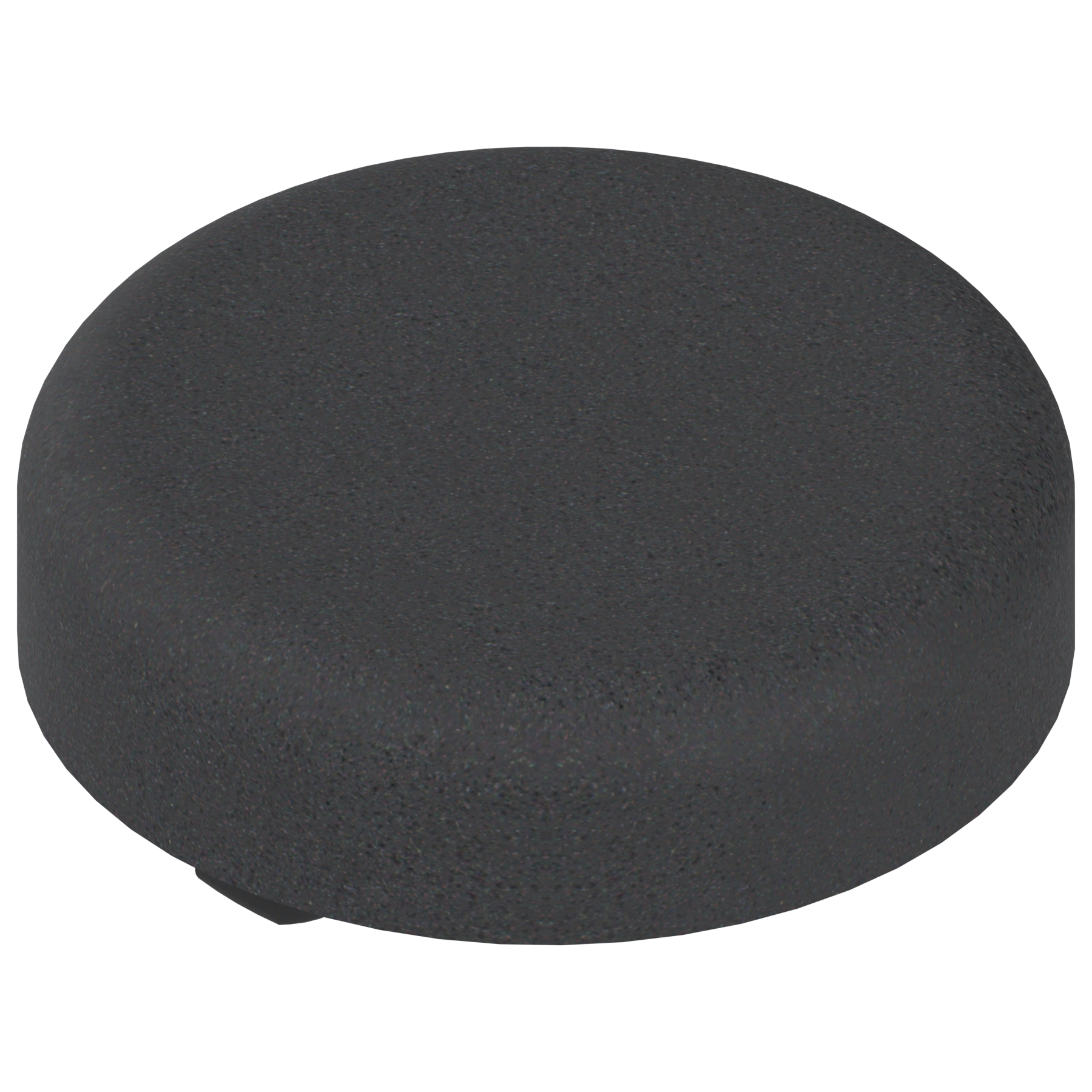 Zawias do drzwi szklanych-zaślepka puszki, okrągła, czarny