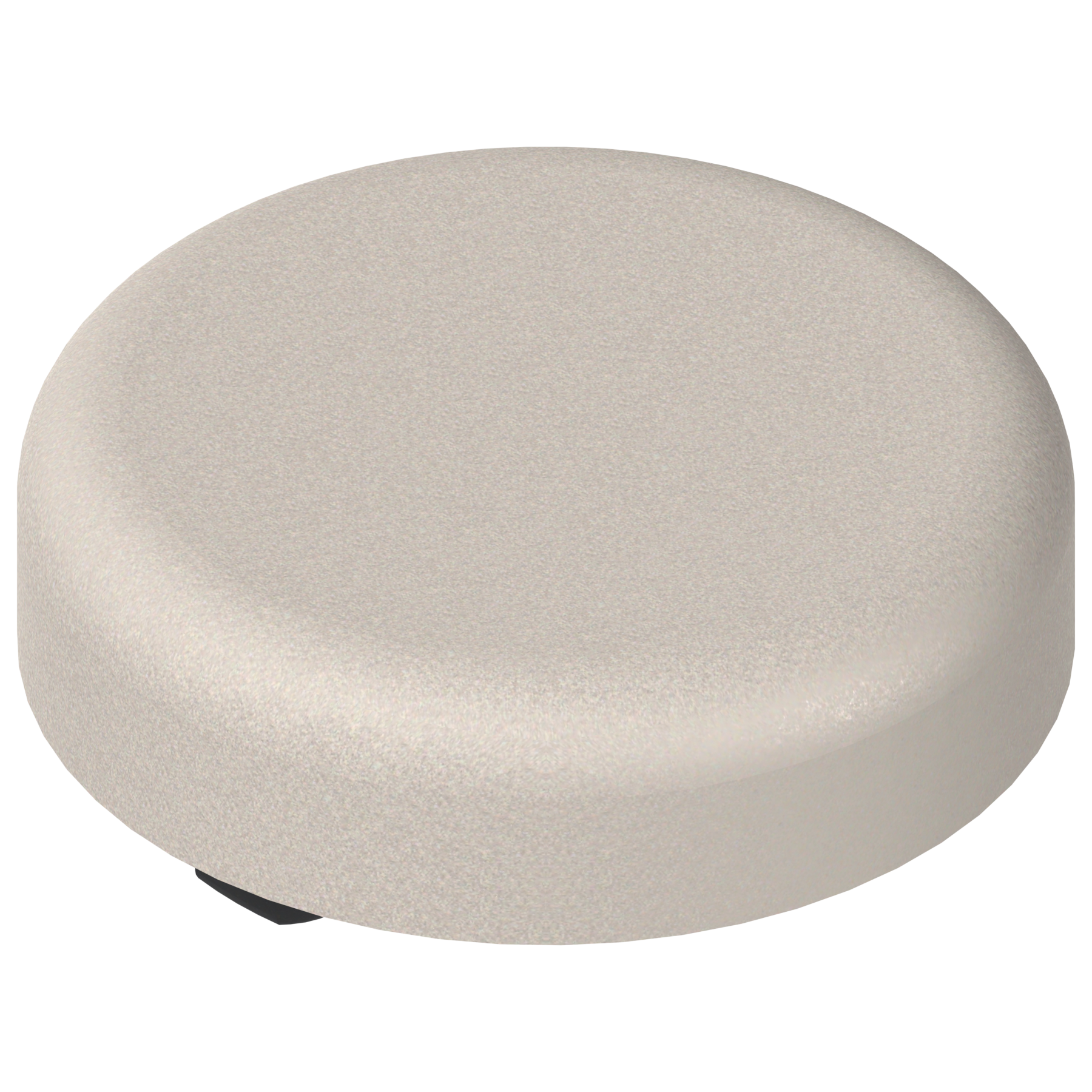 Zawias do drzwi szklanych-zaślepka puszki, okrągła, niklowana matowa