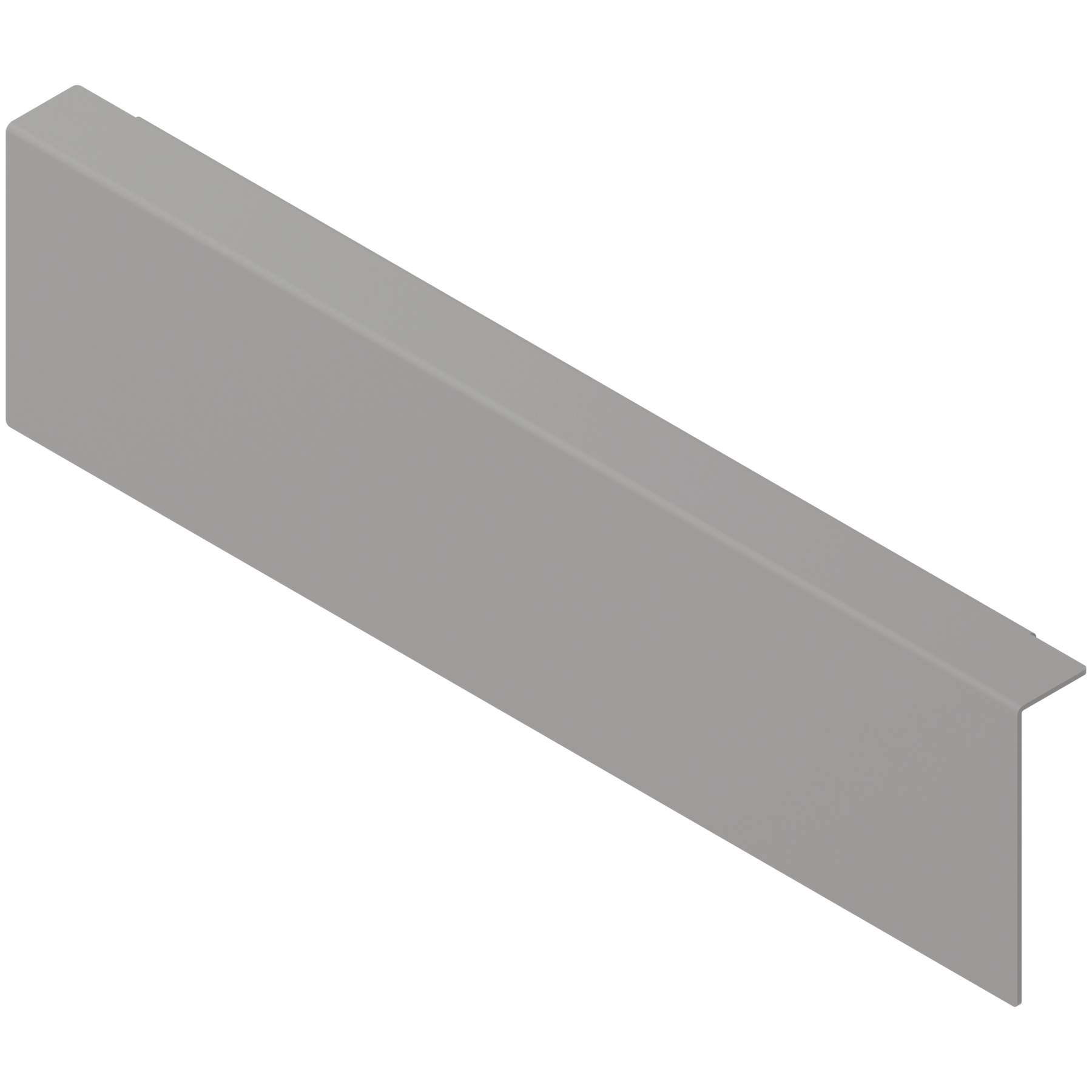 AMBIA-LINE adapter do montażu ramy do drewnianej ścianki tylnej do szuflady standardowej, do LEGRABOX/MERIVOBOX wysokość M, stal, szary indium mat