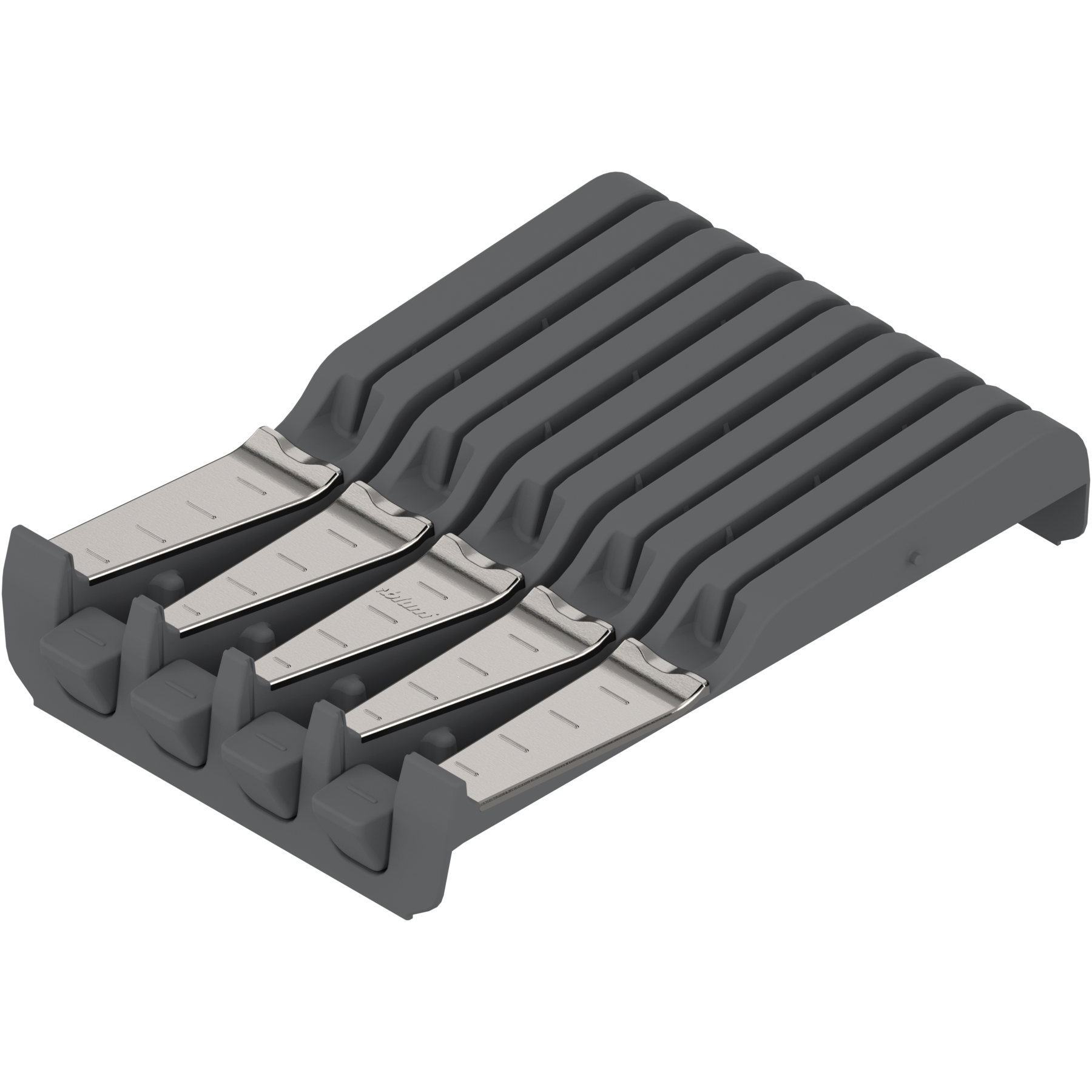 ORGA-LINE wkład na noże, na 4 duże i 5 małych noży, szerokość=177.5 mm, inox