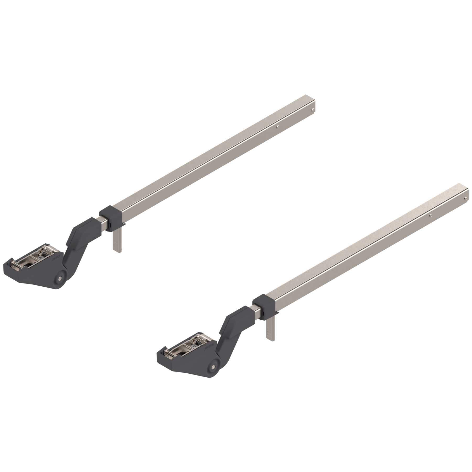 AVENTOS HF do frontów uchylno - składanych, podnośnik teleskopowy (Zestaw), wys. korpusu=700-900 mm, symetryczny, Odpowiedni do SERVO-DRIVE, niklowany