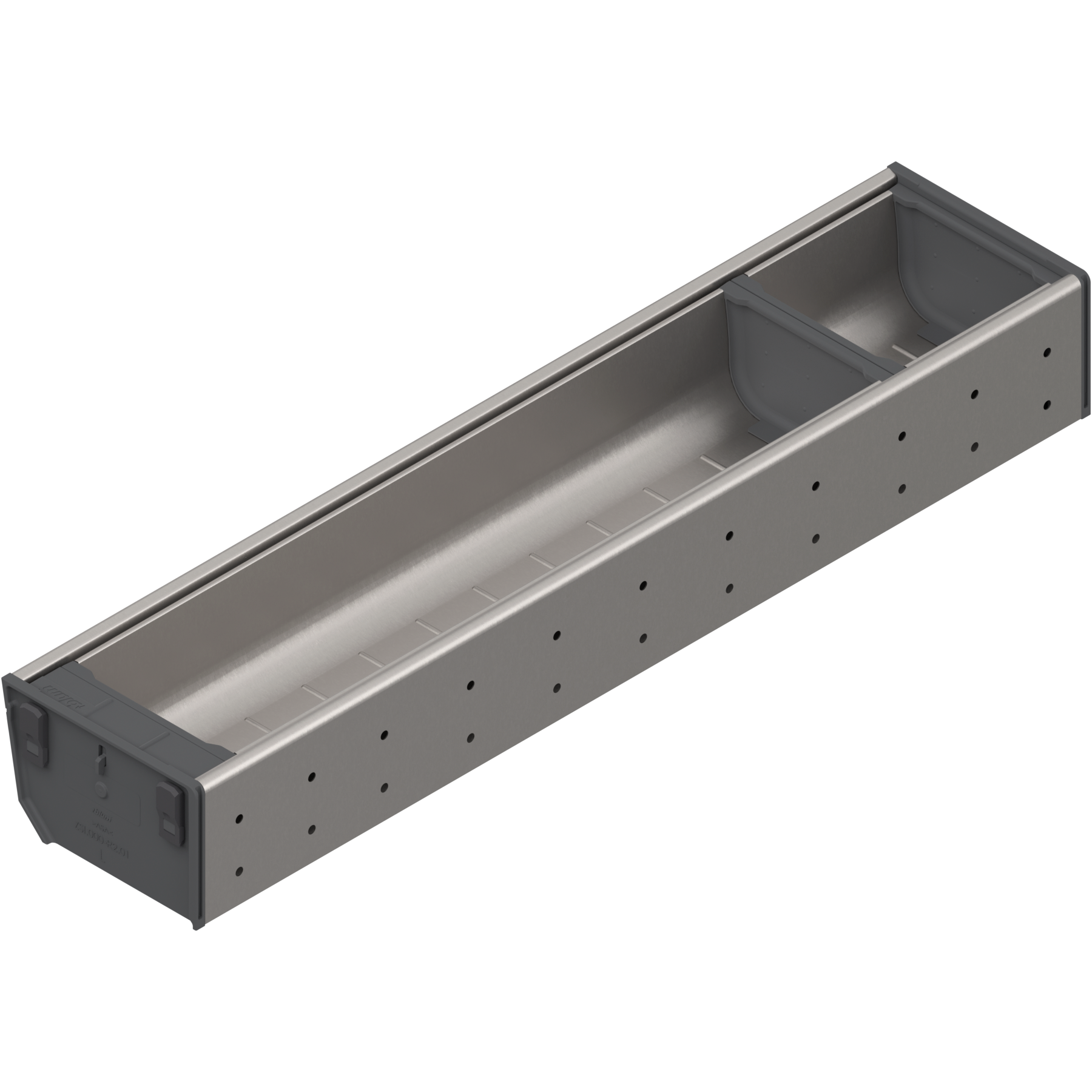ORGA-LINE wkład z pojemnikami (częściowe wypełnienie), do szuflady standardowej TANDEMBOX, dł. NL=500 mm, szer. korpusu KB=600 mm, szer.=103 mm, inox