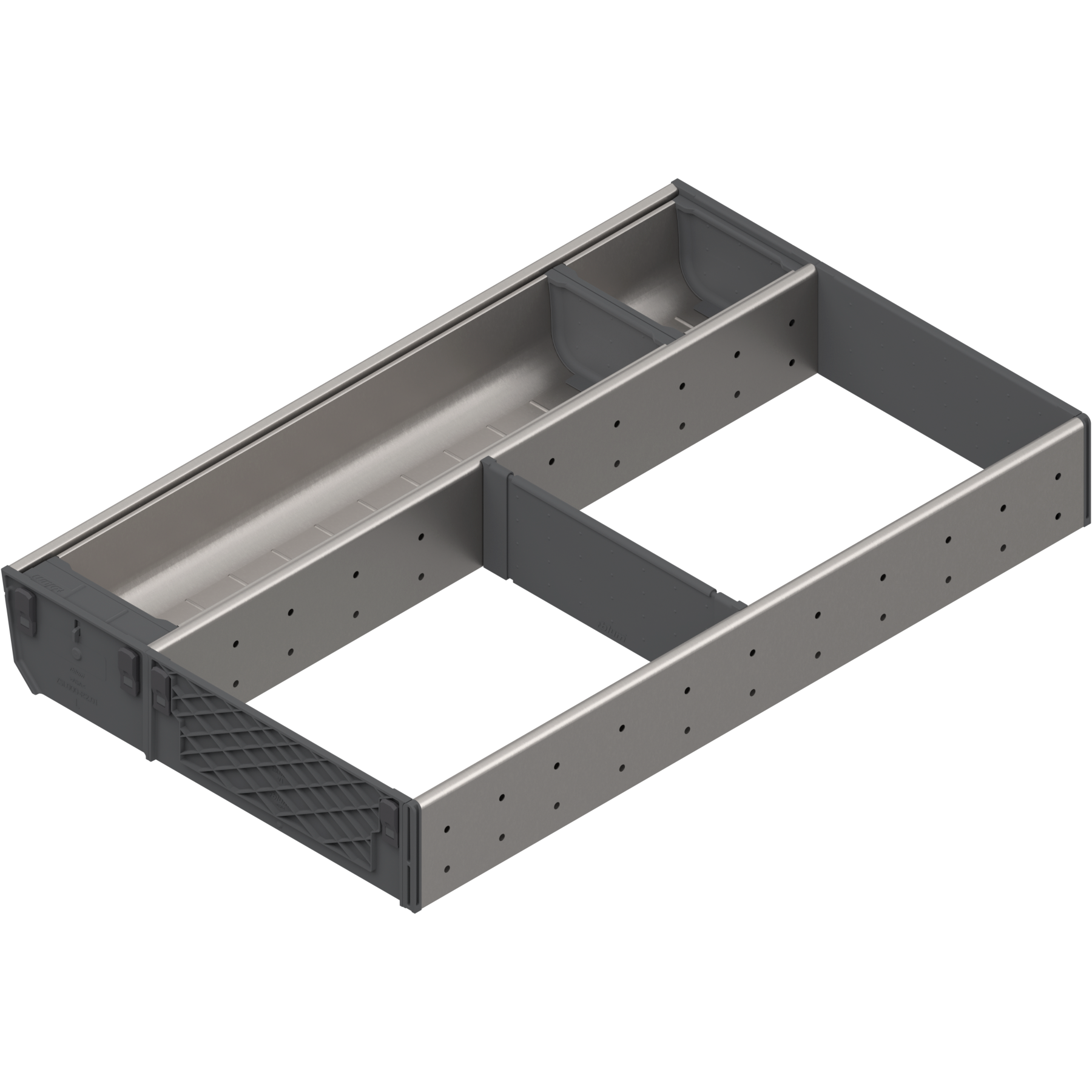 ORGA-LINE wkład kombi (częściowe wypełnienie), do szuflady standardowej TANDEMBOX, dł. NL=500 mm, szer. korpusu KB=800 mm, szer.=289 mm, inox