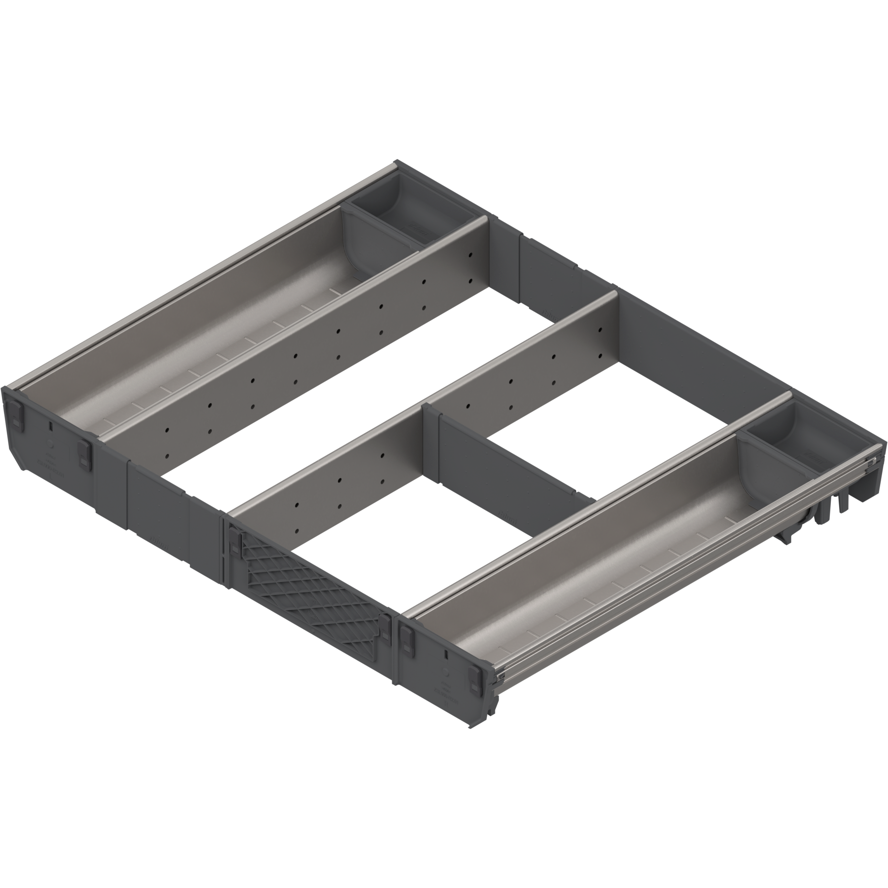 ORGA-LINE wkład kombi (całkowite wypełnienie), do szuflady standardowej TANDEMBOX, dł. NL=450 mm, szer. korpusu KB=600 mm, inox