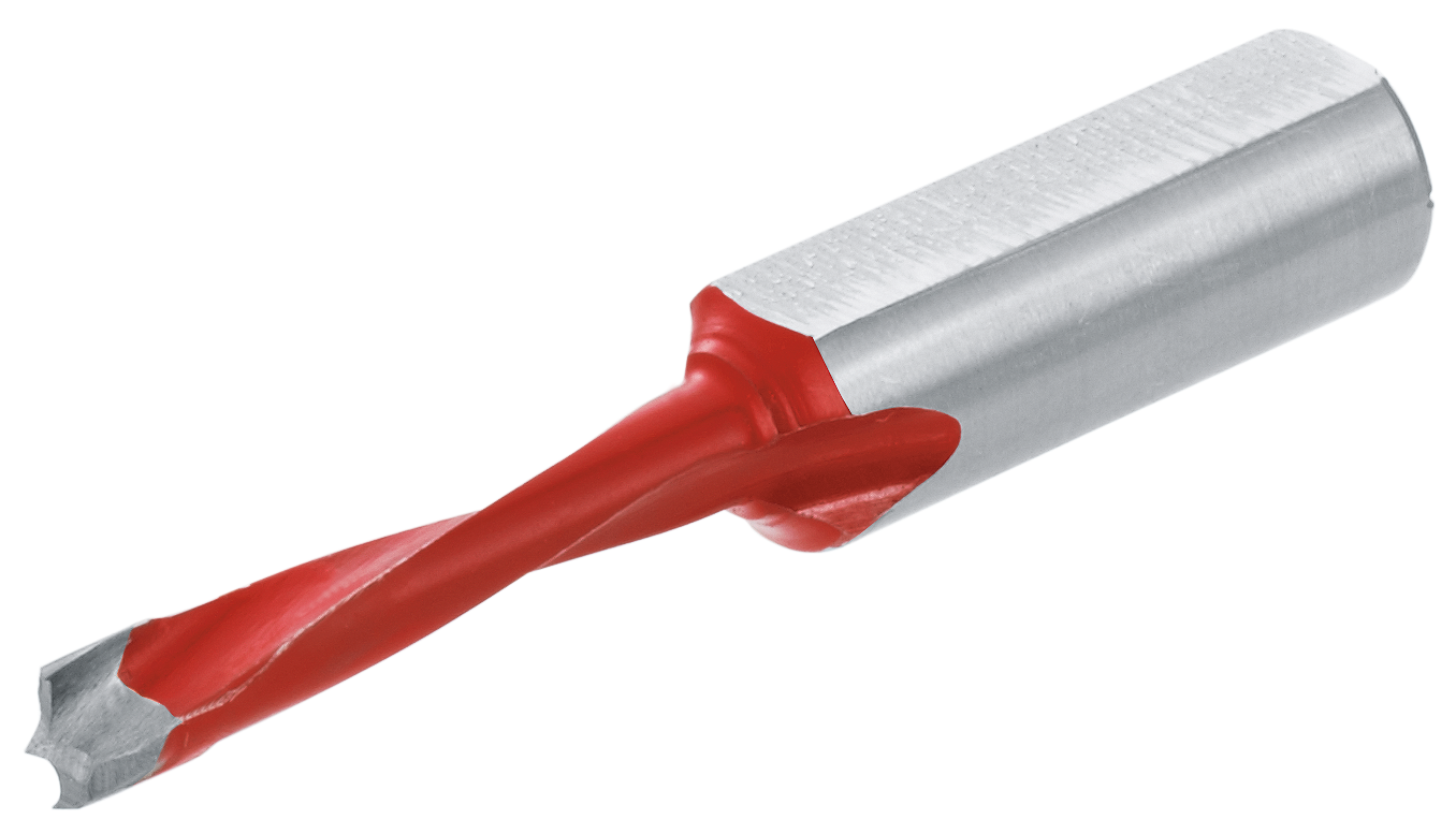 Wiertło, Ø 5 mm, lewe, L=57 mm, na czerwono