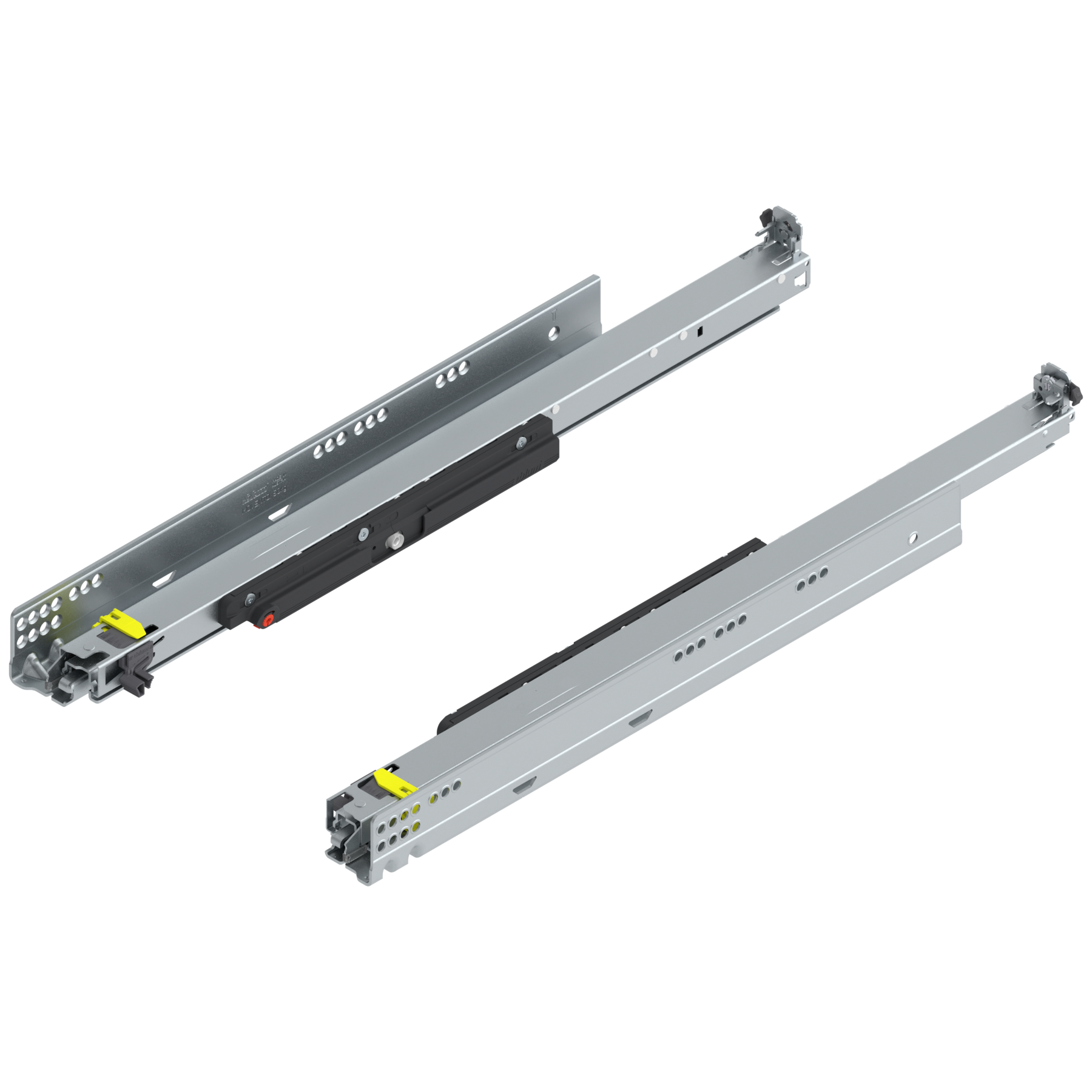 MOVENTO z TIP-ON, pełny wysuw, prowadnica, 70 kg, dł.=580 mm, wymaga sprzęgła, lewa/prawa, cynkowana