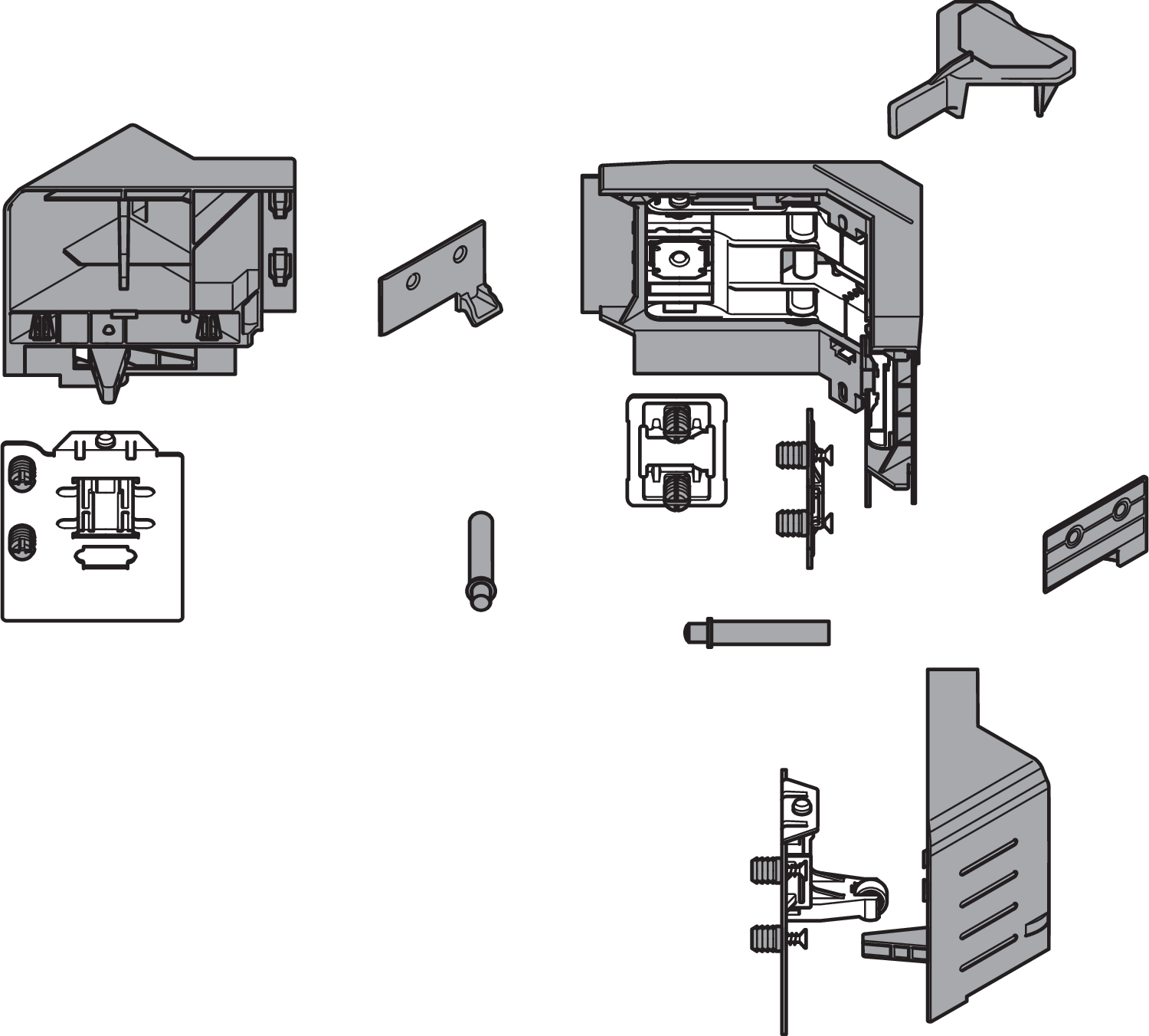SYNCROMOTION Zestaw, Wysokość M, R7037 ciemnoszara