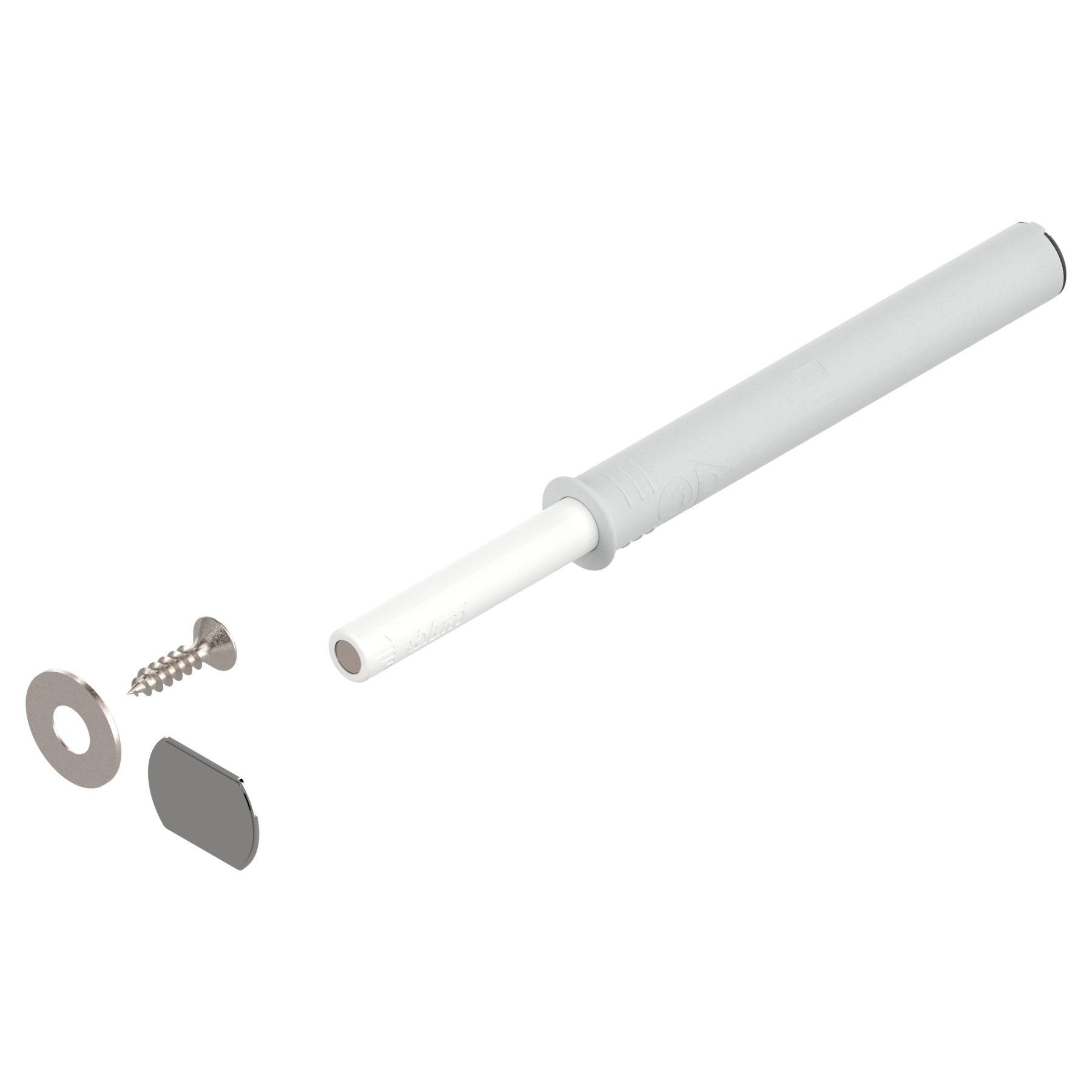 TIP-ON do drzwi (Zestaw), Wersja silniejsza, z magnesem, biała