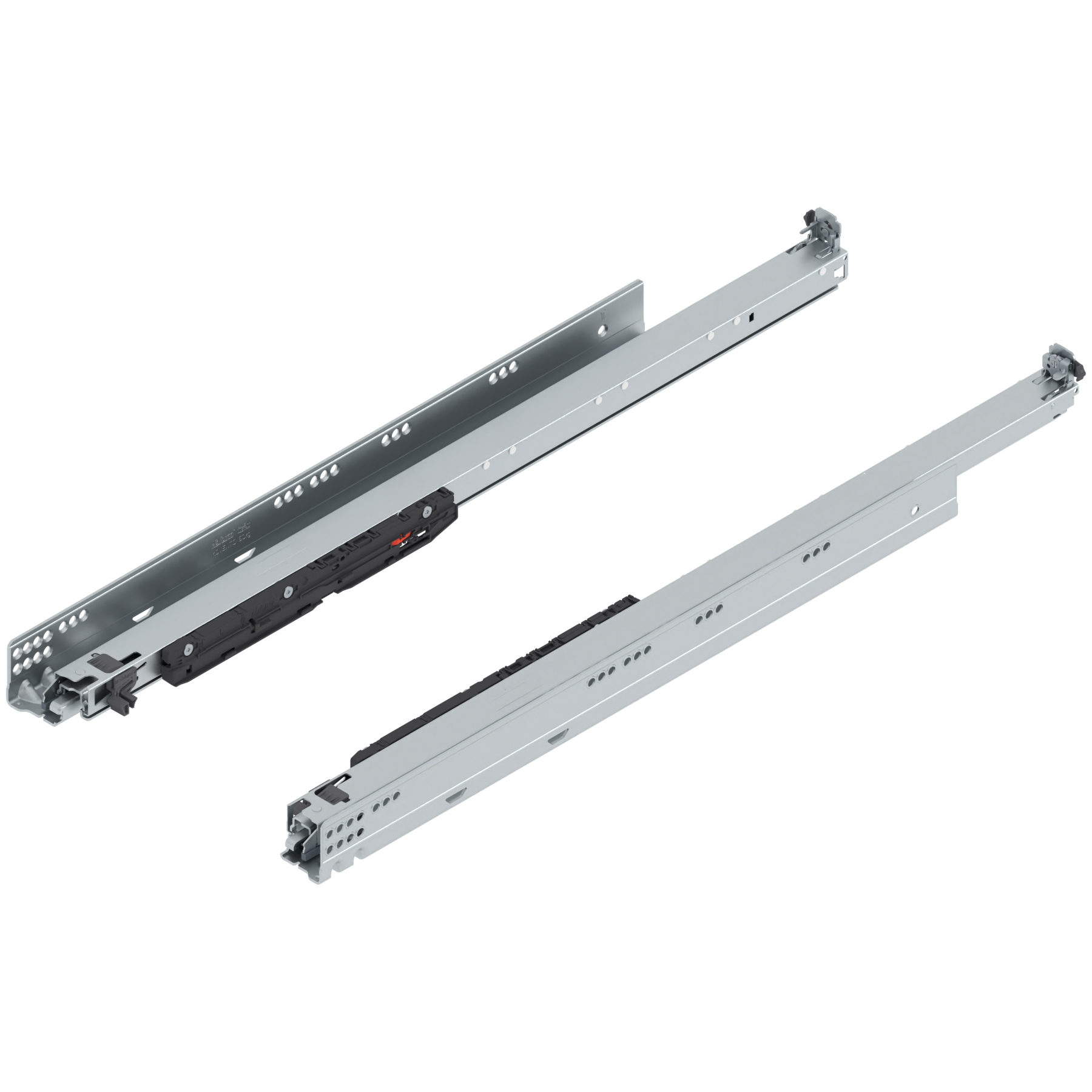 MOVENTO z BLUMOTION S, pełny wysuw, prowadnica, 60 kg, dł.=700 mm, wymaga sprzęgła, lewa/prawa, cynkowana