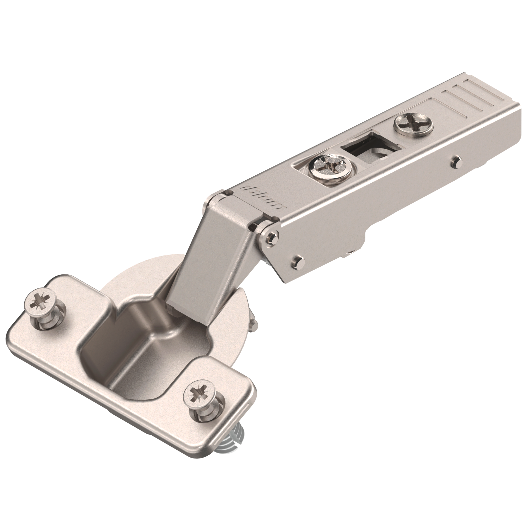CLIP top zawias standard. 120°, Drzwi nakładane, bez sprężyny, puszka: EXPANDO, niklowany