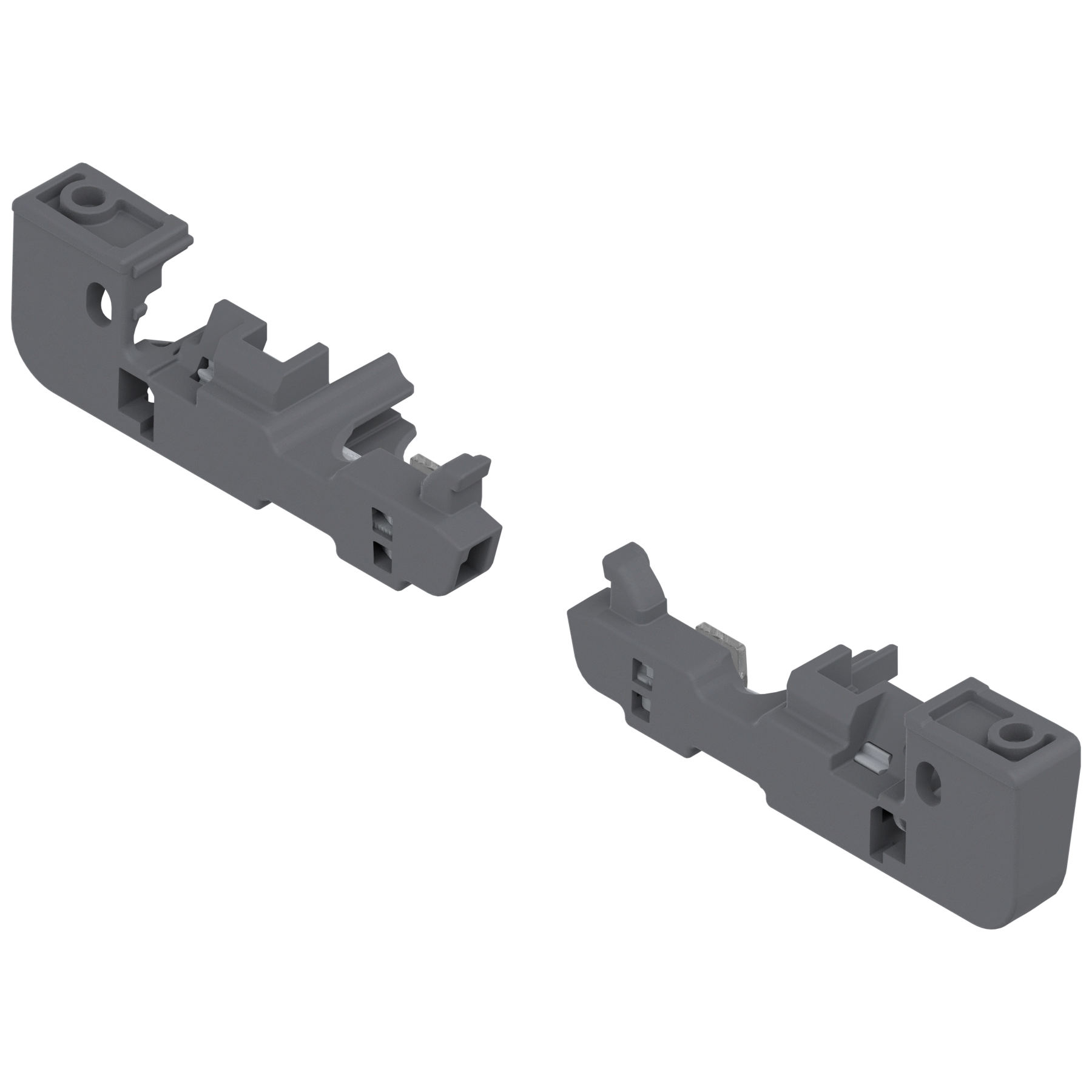 POSISTOP i regulacja głębokości do sprzęgła MOVENTO, prawy+lewy, R7037 ciemnoszara