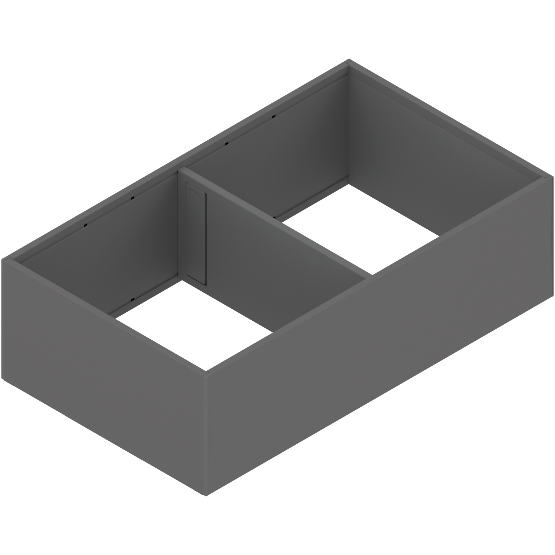 AMBIA-LINE rama, do LEGRABOX/MERIVOBOX szuflady z wysokim frontem, stal, od dł.=400 mm, szerokość=218 mm, antracyt mat