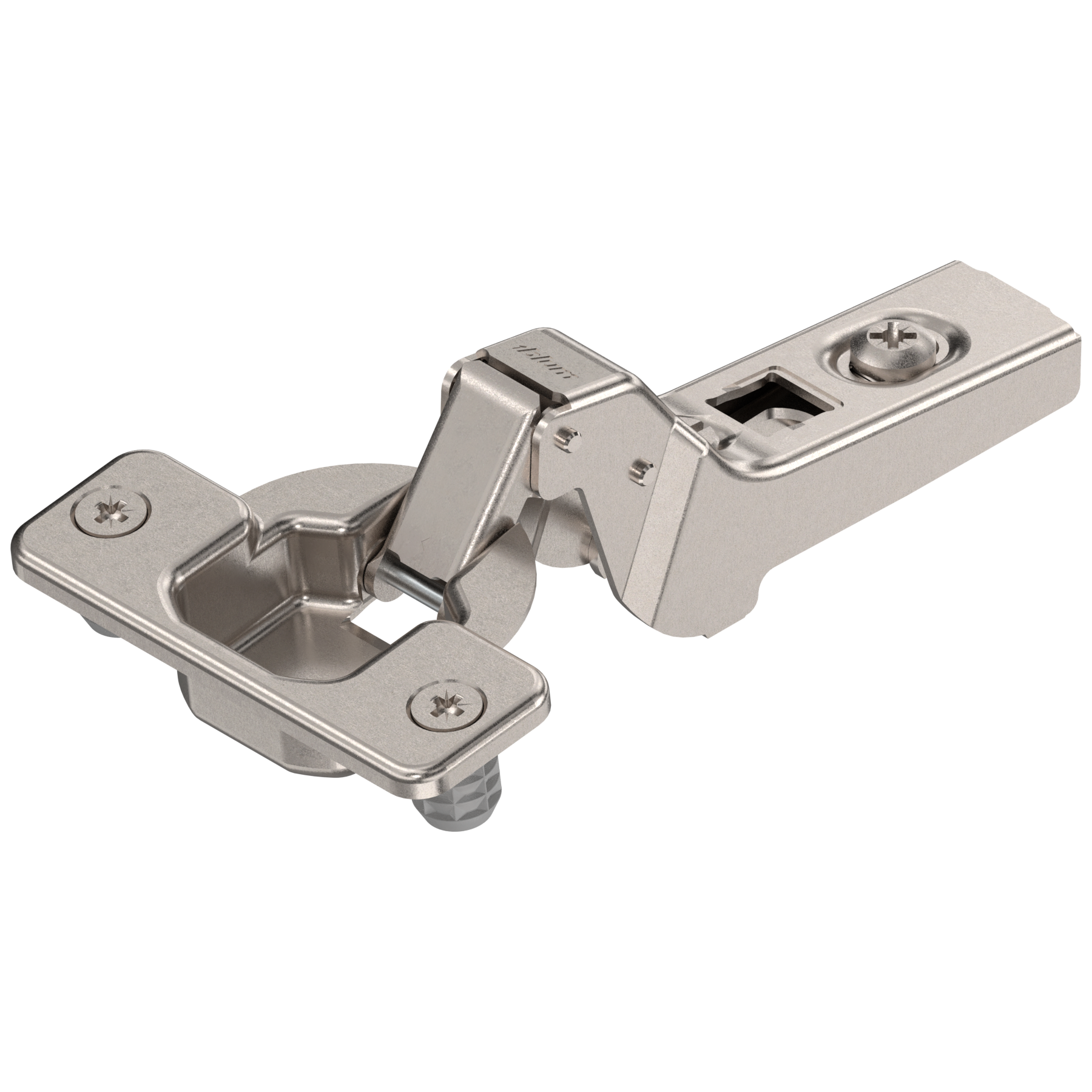 CLIP zawias standard. 100°, Drzwi wpuszczane, bez sprężyny, puszka: wciskana, niklowany