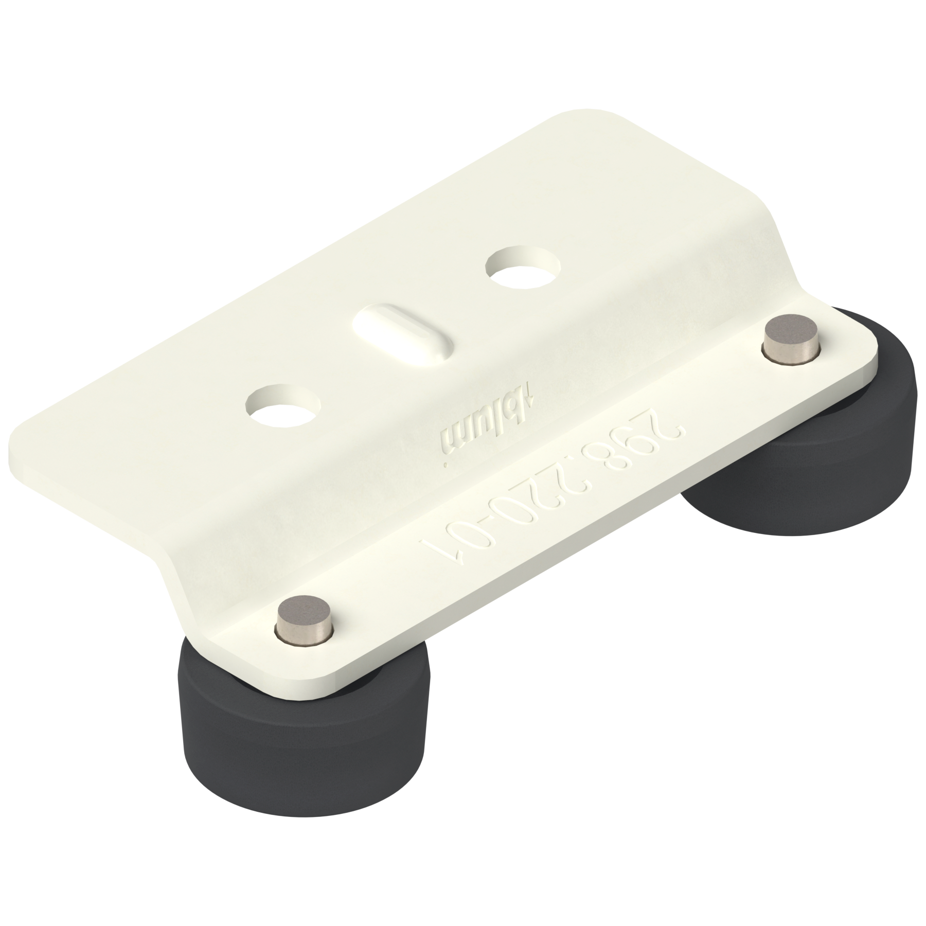 odbojnik z rolką, do STANDARD, R9001 kremowo-biała