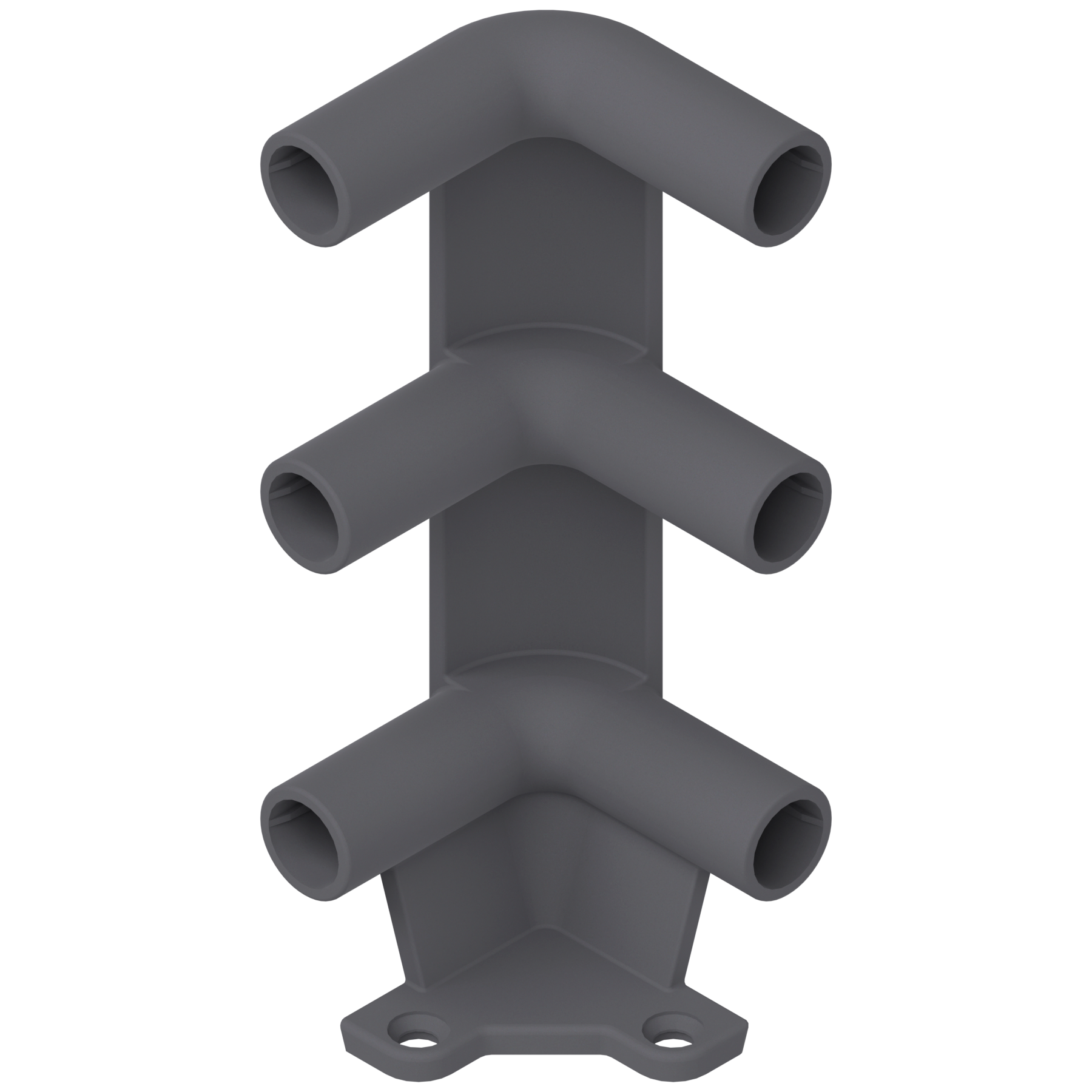 Narożnik szuflady tackowej do trzech relingów, R7037 ciemnoszara