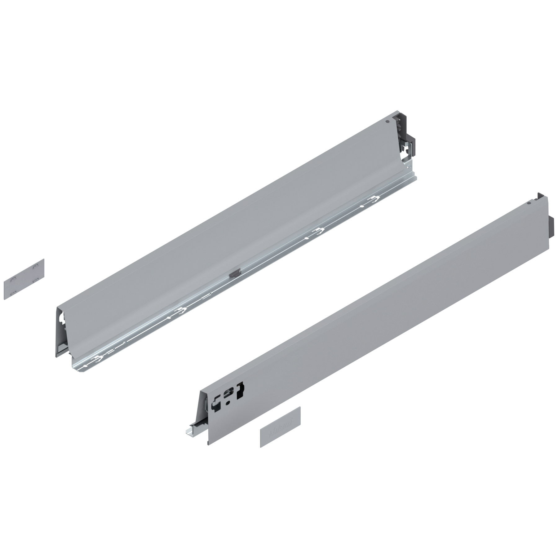 Bok szuflady TANDEMBOX, wysokość M (83 mm), dł.=650 mm, lewy/prawy, do TANDEMBOX intivo/antaro , R9006 szara