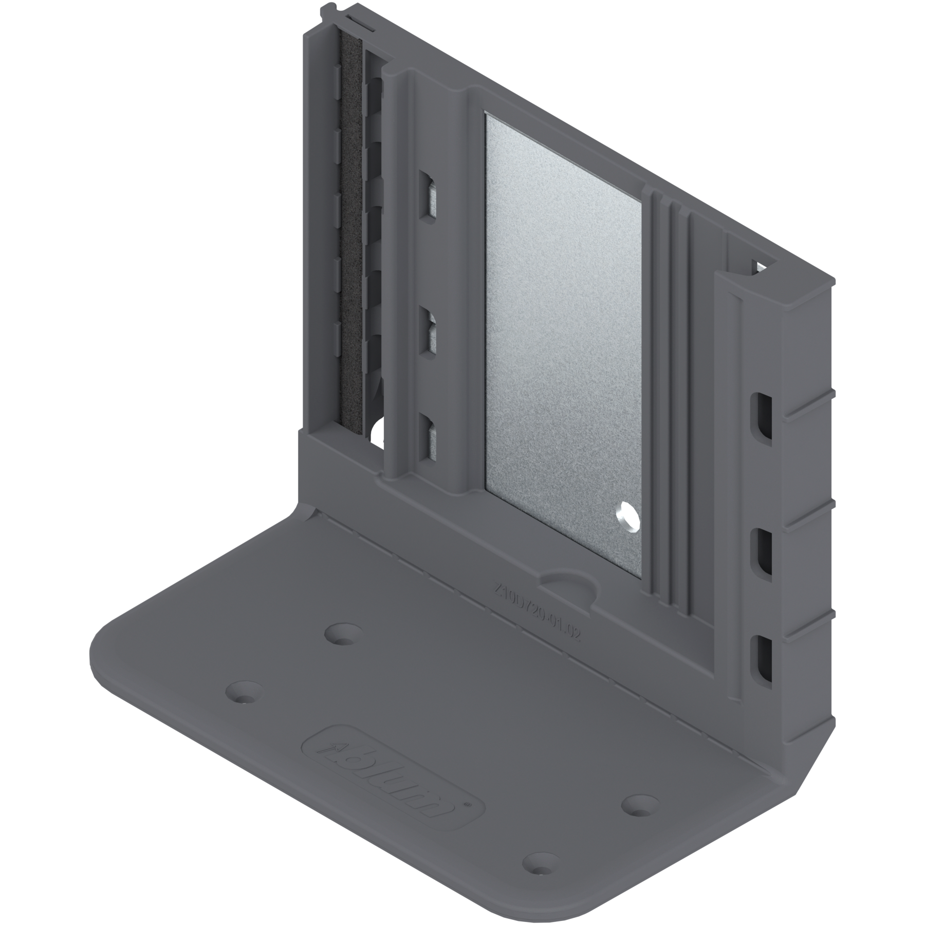 uchwyt napędu SERVO-DRIVE dla 2 jednostek napędowych, z przewodem (Występ przewodu 800 mm), R737ciemnoszary/cynk