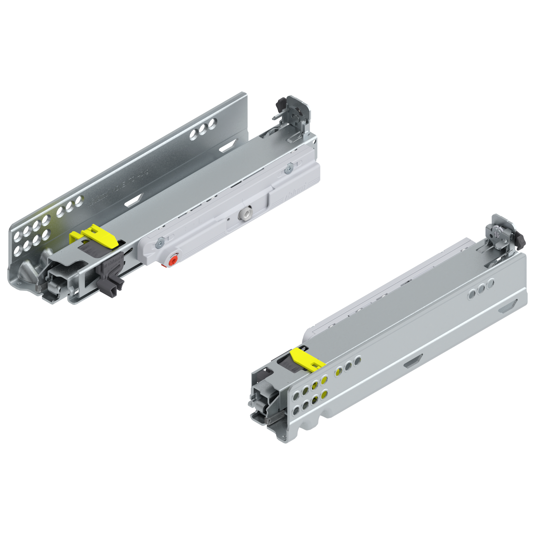 MOVENTO z TIP-ON, pełny wysuw, prowadnica, 40 kg, dł.=250 mm, wymaga sprzęgła, lewa/prawa, cynkowana