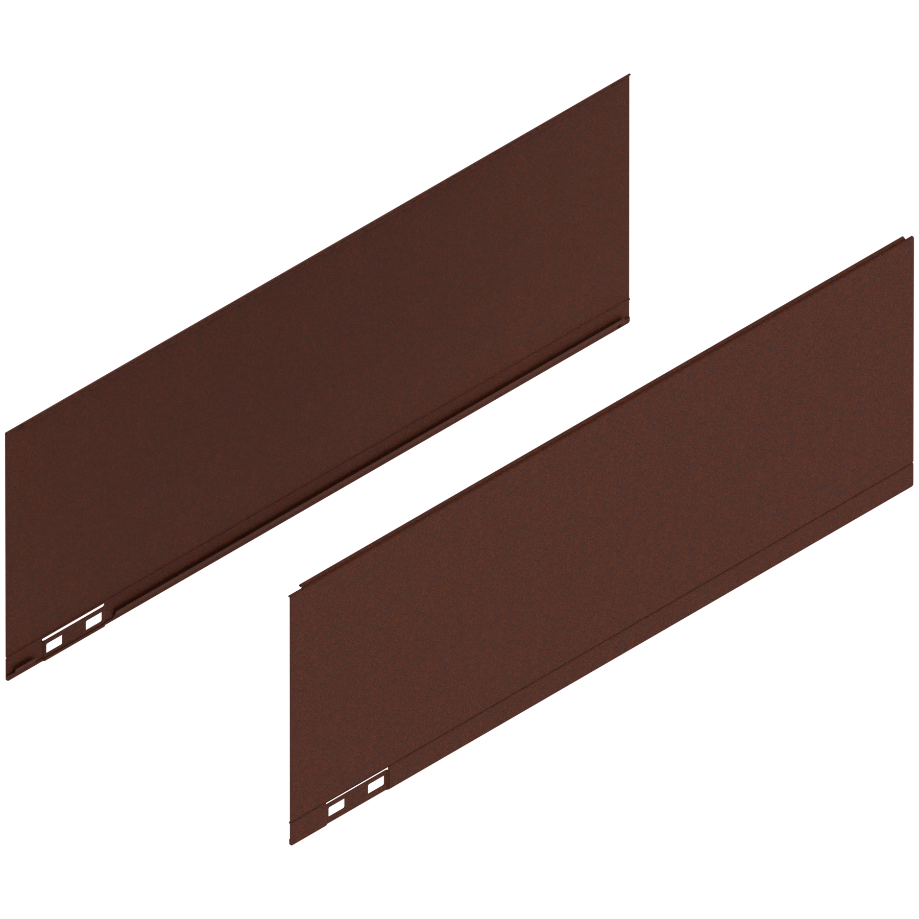 LEGRABOX Element dekoracyjny, wysokość C (177 mm), dł.=500 mm, prawy+lewy, noble rust