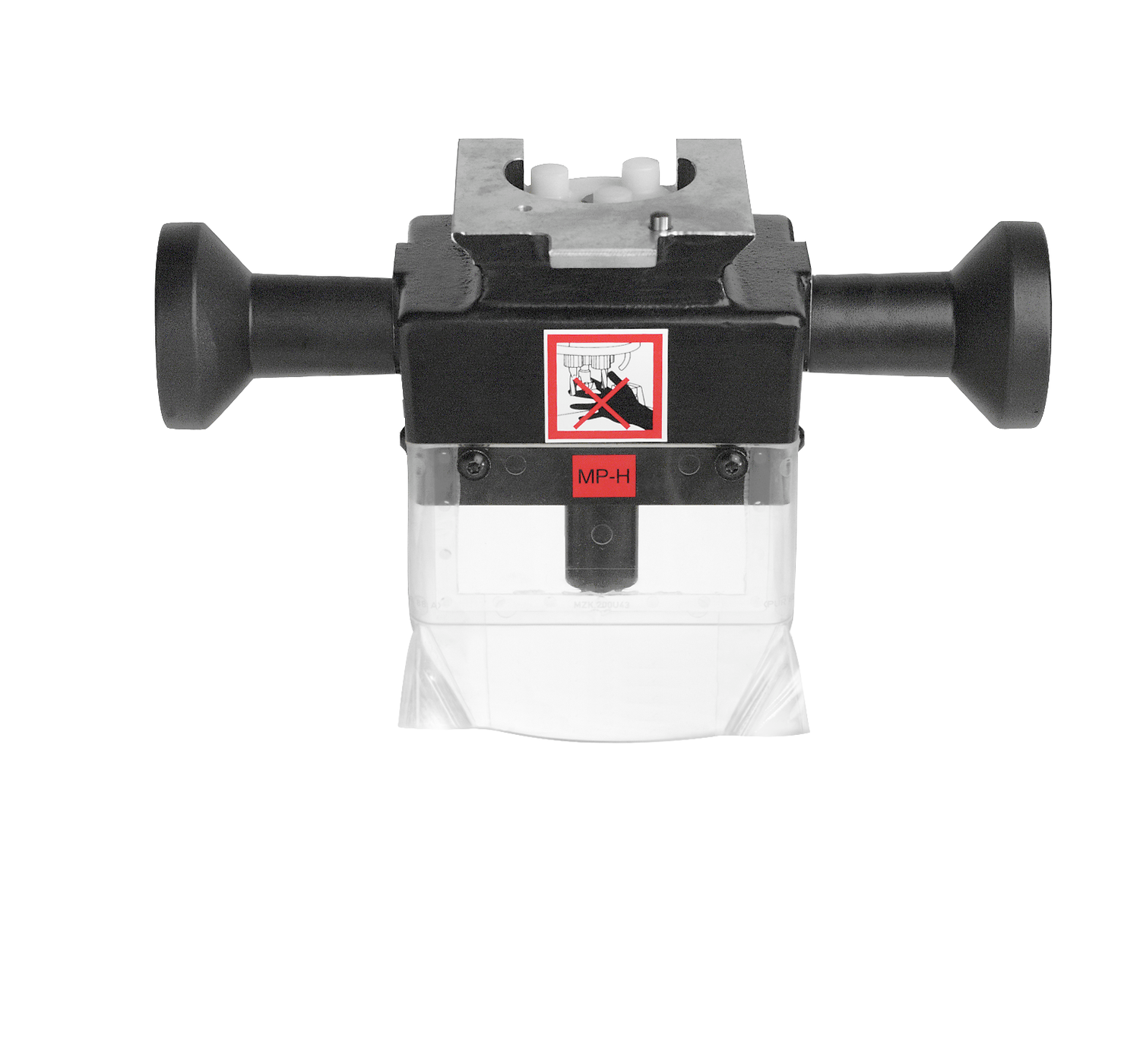 Głowica do PRO-CENTER (od serii AA),  do MINIPRESS top,  do MINIPRESS PRO, ilość wrzecion 2, z szybkozłączką, prowadniki proste, R9011 grafitowa