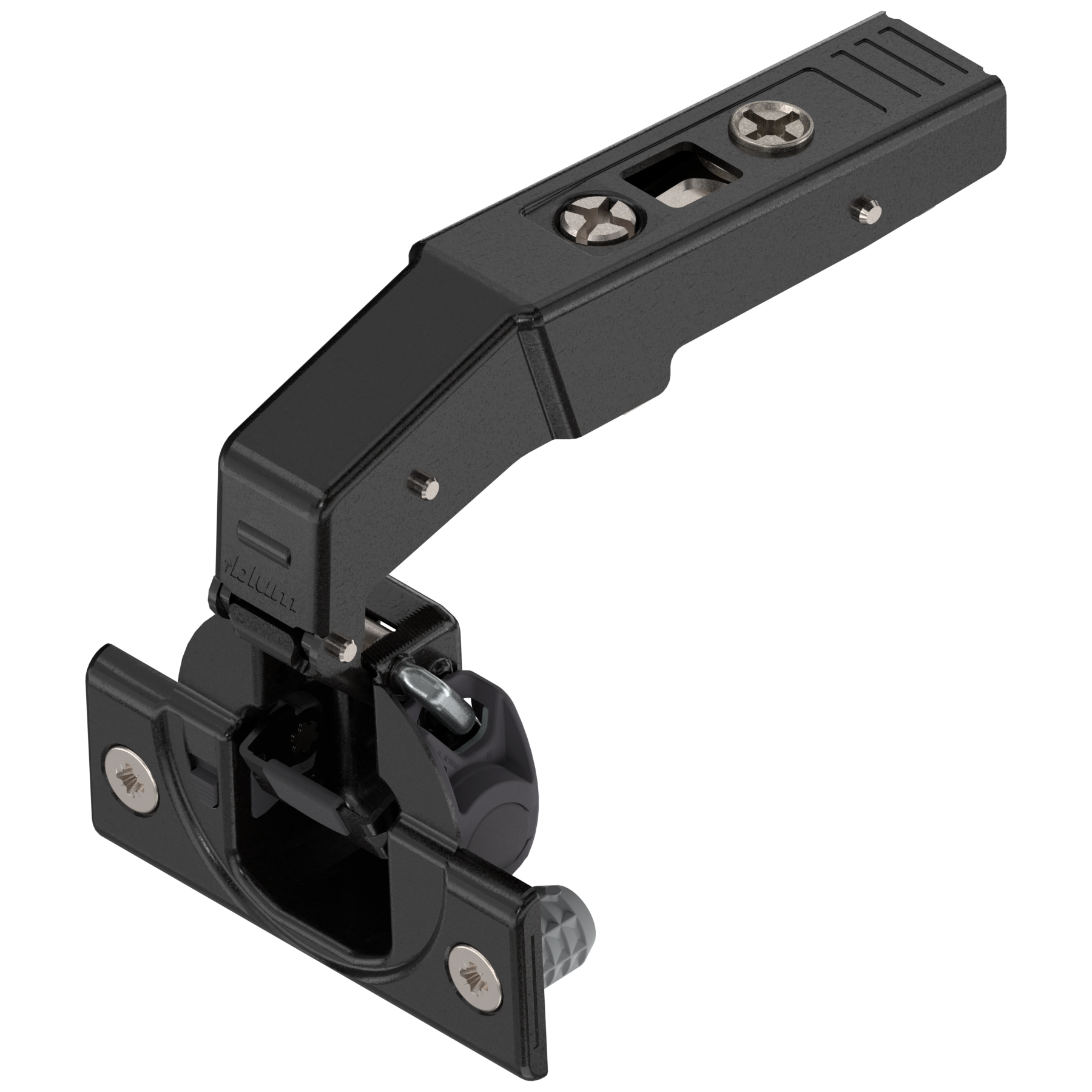 CLIP top BLUMOTION zawias do drzwi równoległych 95°, Wpuszczany, puszka: wciskana, czarny