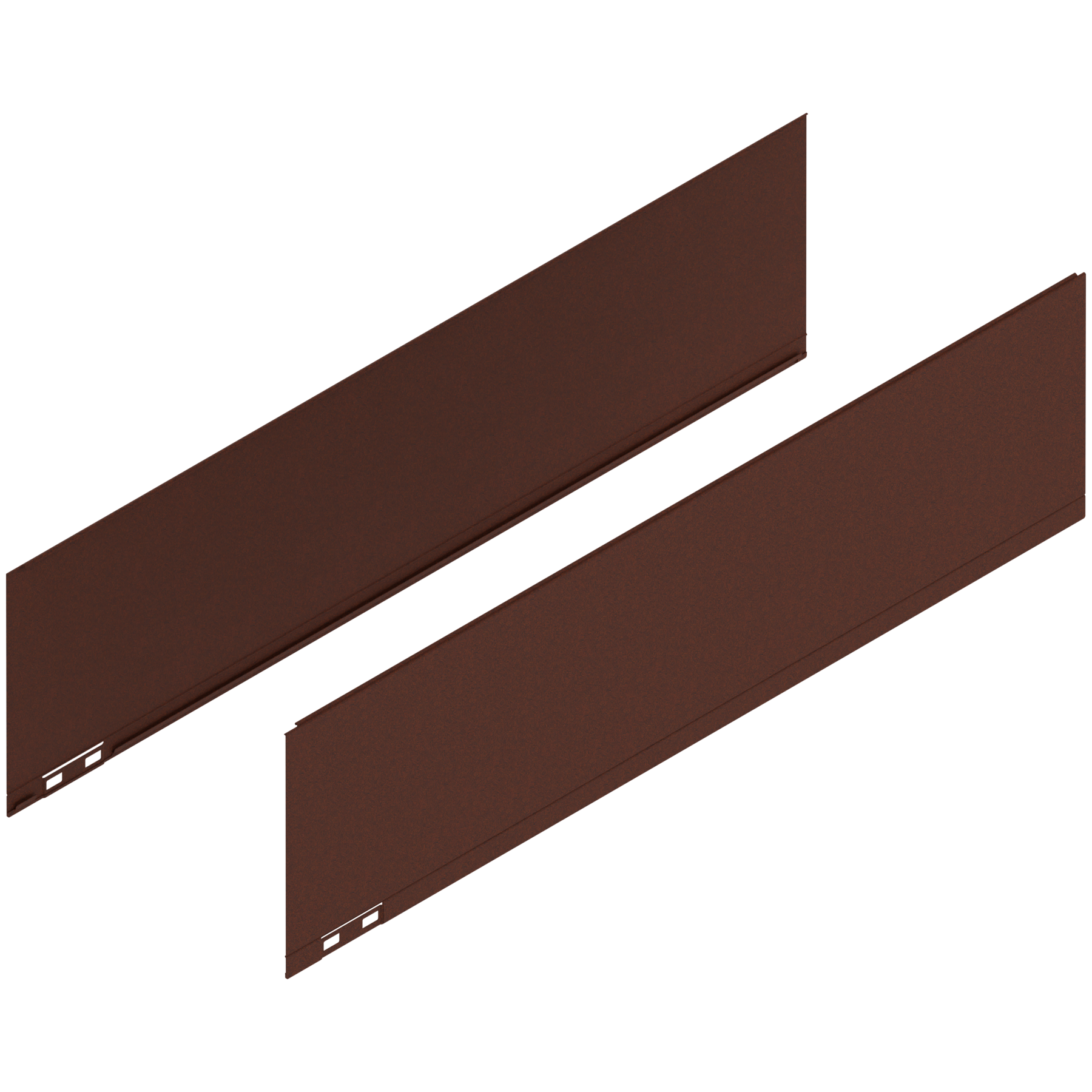 LEGRABOX Element dekoracyjny, wysokość C (177 mm), dł.=650 mm, prawy+lewy, noble rust