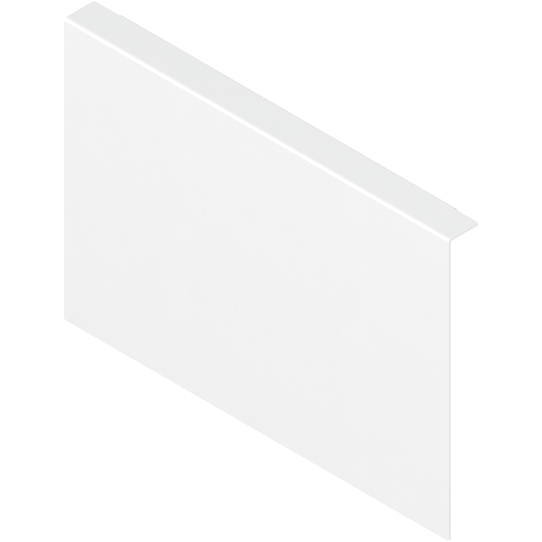 AMBIA-LINE adapter do montażu ramy do drewnianej ścianki tylnej do szuflady z wysokim frontem, do LEGRABOX/MERIVOBOX wysokość C, stal, jedwabiście biały mat