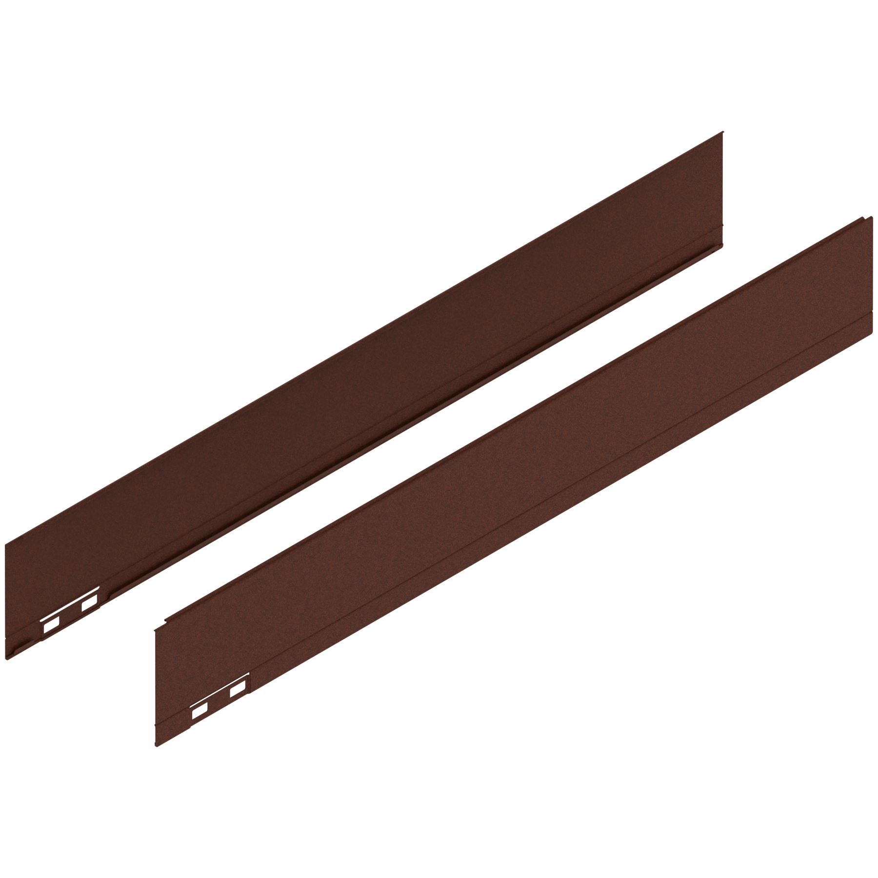 LEGRABOX Element dekoracyjny, wysokość M (90.5 mm), dł.=600 mm, prawy+lewy, noble rust