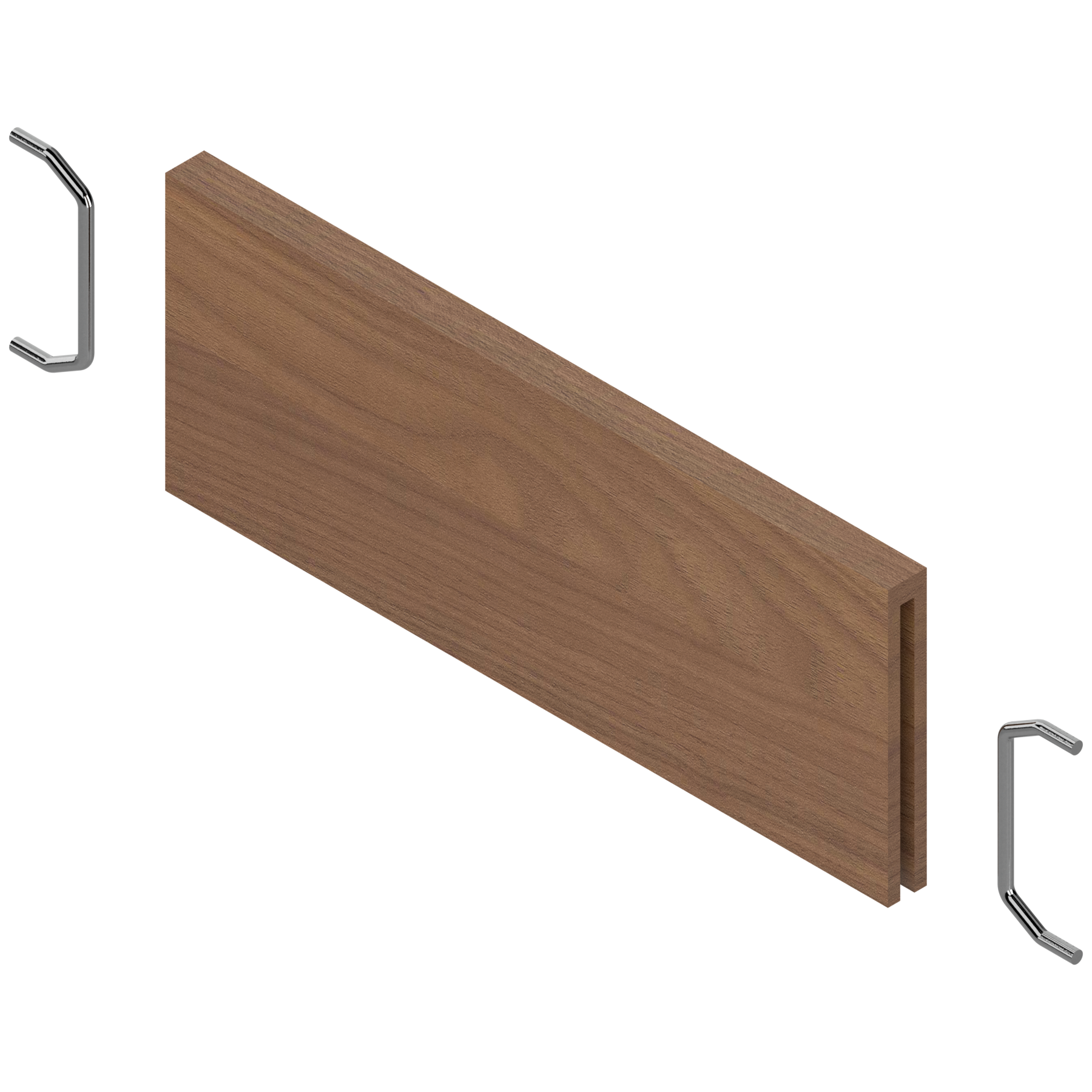 AMBIA-LINE listwa poprzeczna, do LEGRABOX do szuflady standardowej (ZC7SXXXRHD), w opcji drewnopodobnej, Orzech Tenn. jasny ST15