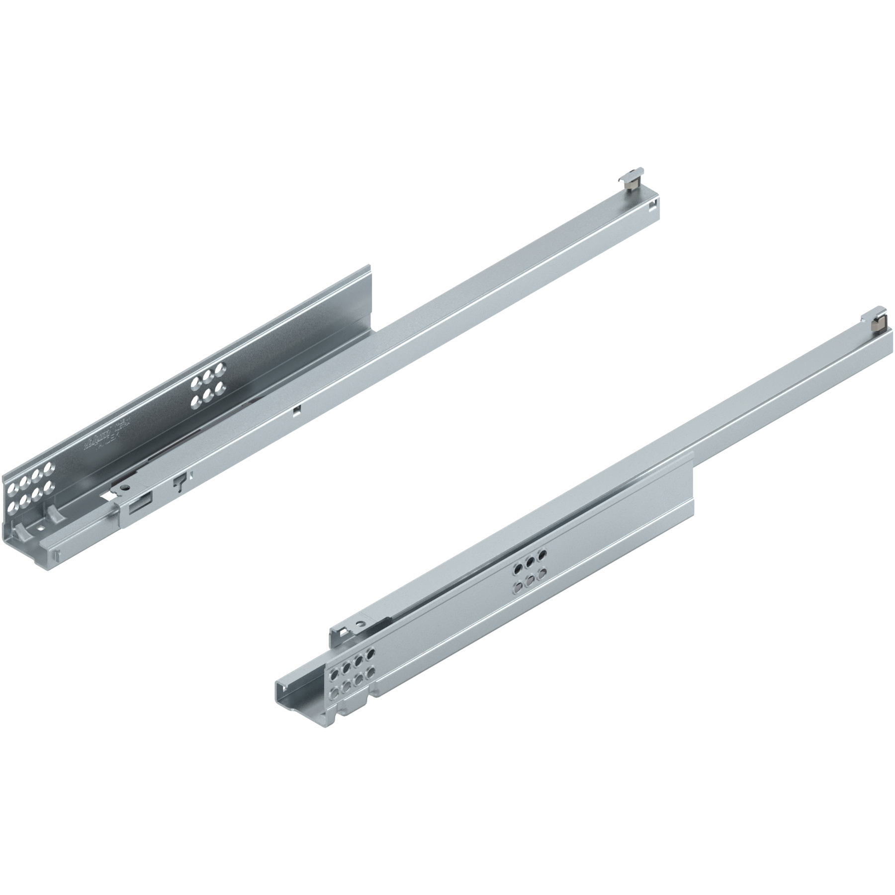 TANDEM BLUMOTION Częściowy wysuw, Prowadnica, 30 kg, dł.=450 mm, do Grubość płyty 17-19 mm, wymaga sprzęgła, lewa/prawa, cynkowana